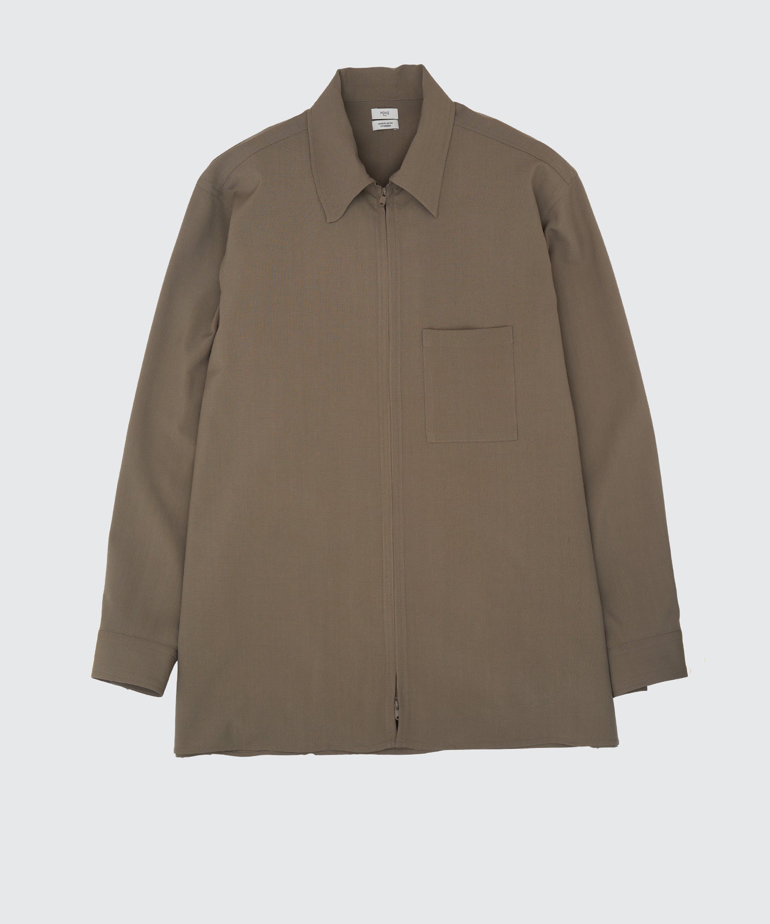 YOKE(ヨーク)】 Wool Washer Tropical Zip Shirt｜PARIGOT ONLINE