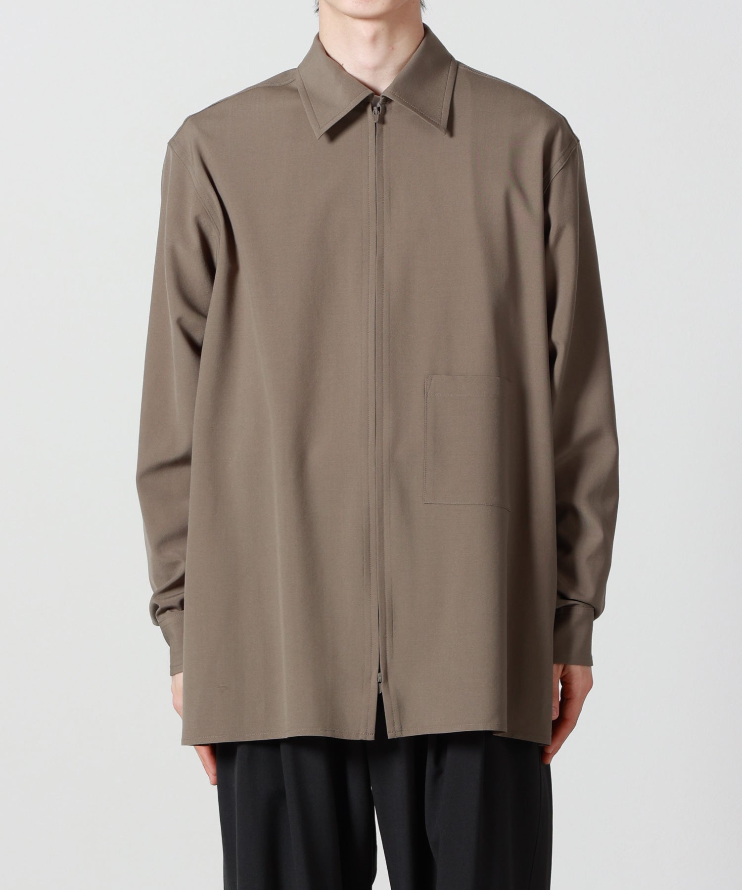 YOKE(ヨーク)】 Wool Washer Tropical Zip Shirt｜PARIGOT ONLINE