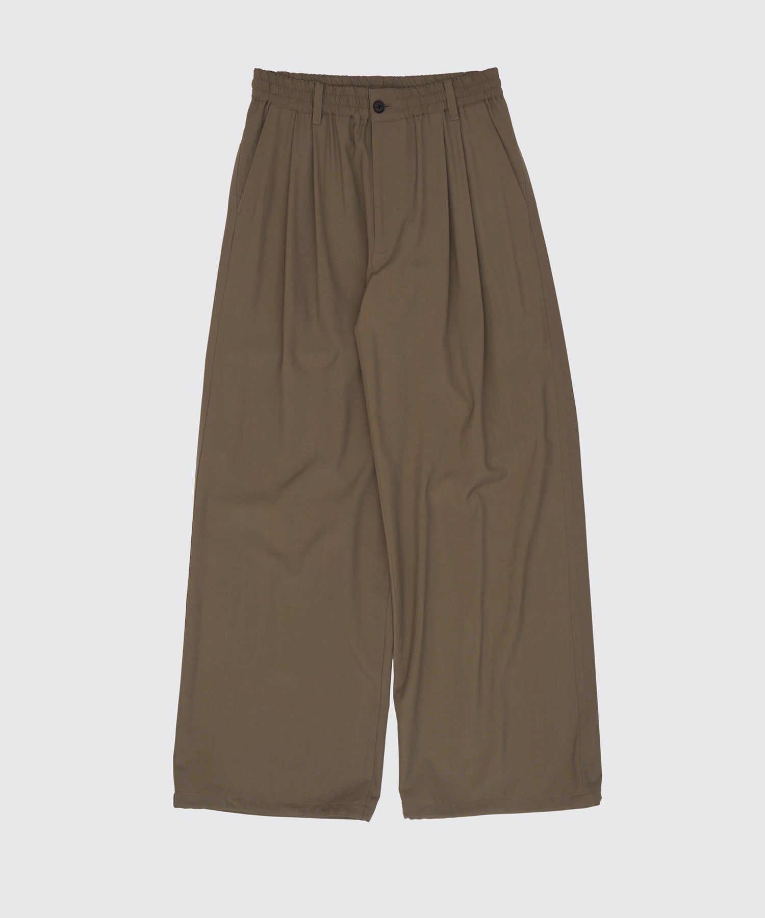 YOKE(ヨーク)】 Wool Washer Tropical 2pleated Easy Trousers