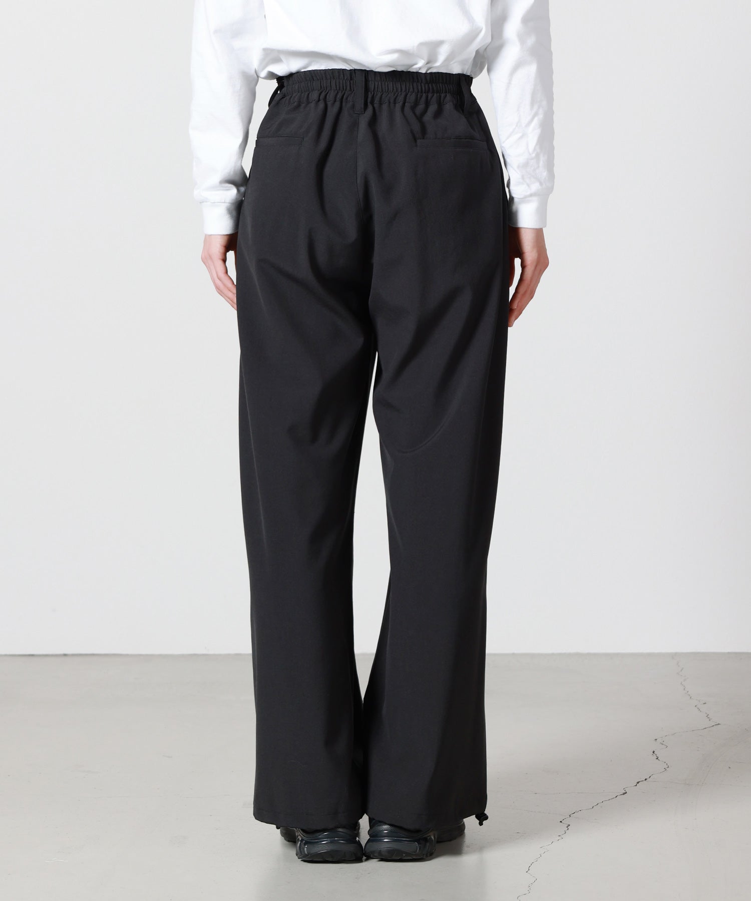 YOKE(ヨーク)】 Wool Washer Tropical 2pleated Easy Trousers