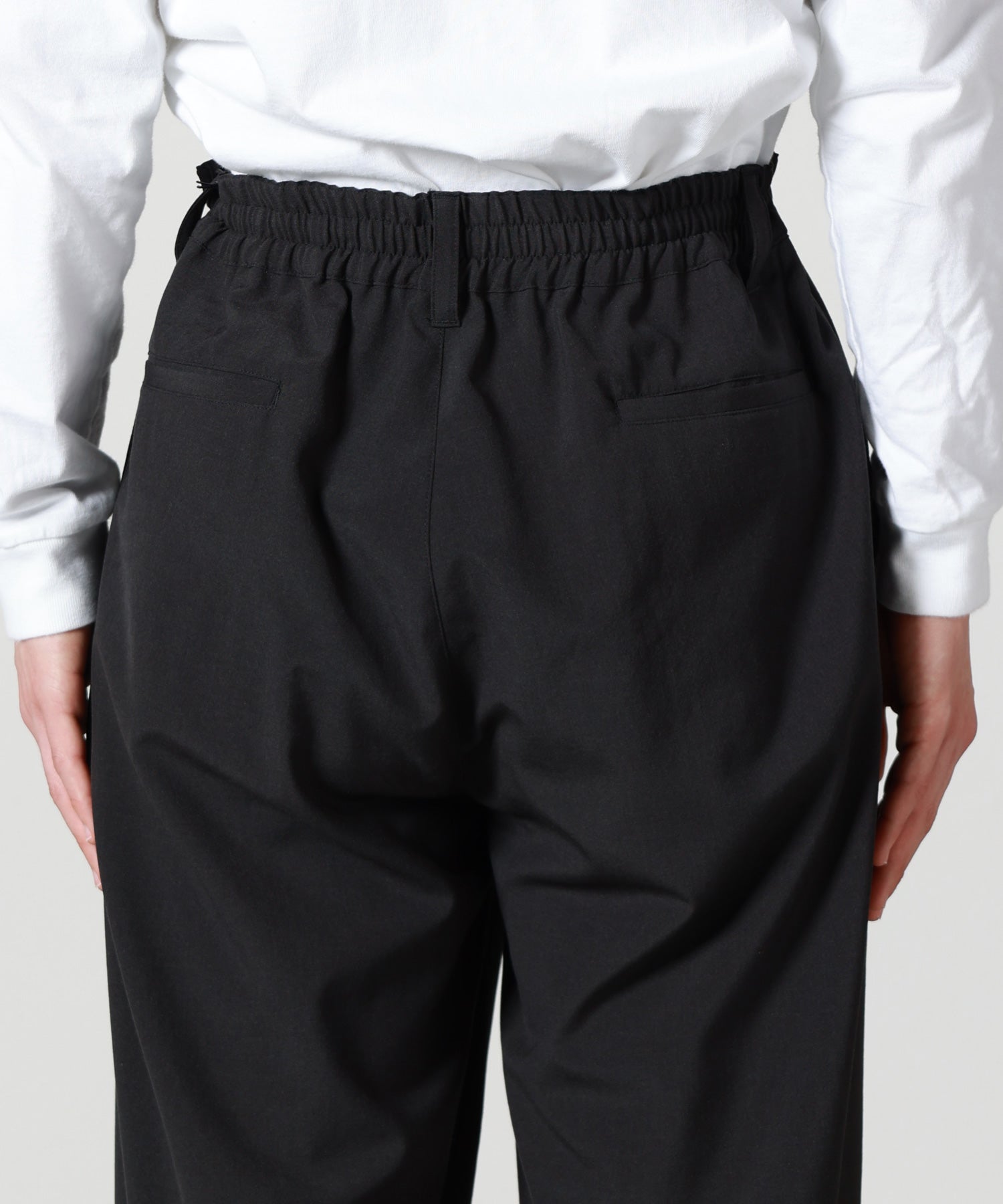YOKE(ヨーク)】 Wool Washer Tropical 2pleated Easy Trousers