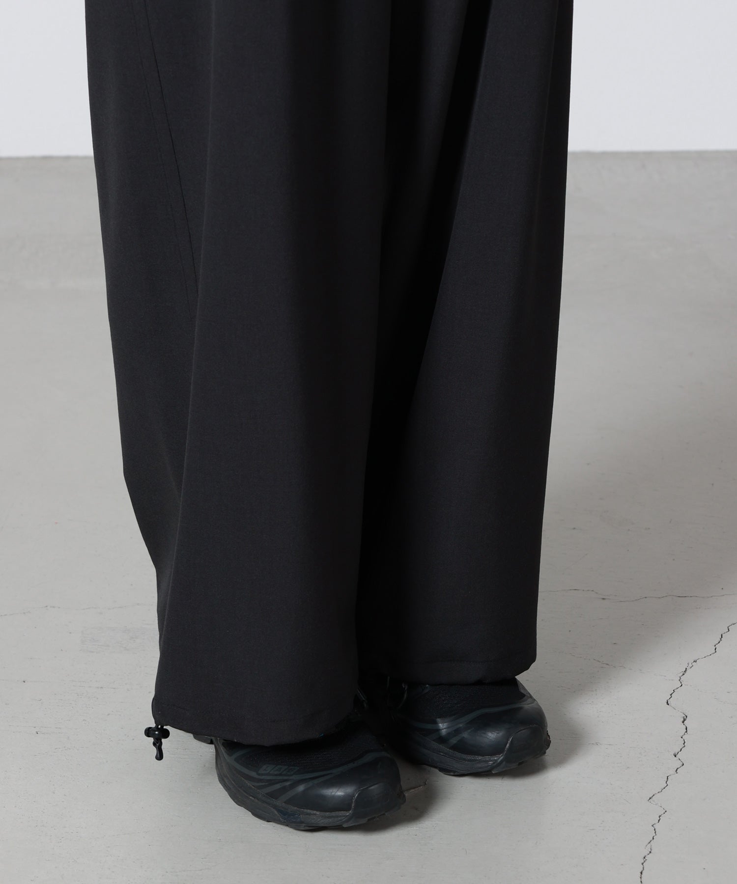 YOKE(ヨーク)】 Wool Washer Tropical 2pleated Easy Trousers