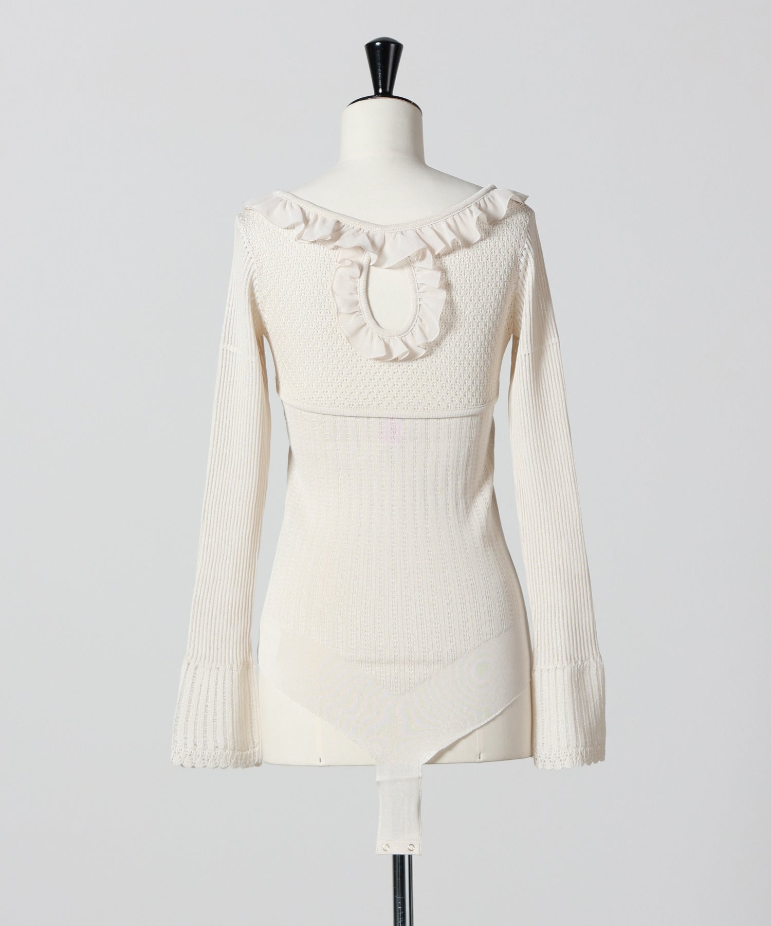 FETICO(フェティコ)】 LACE KNIT CUT OUT BODYSUIT｜PARIGOT ONLINE
