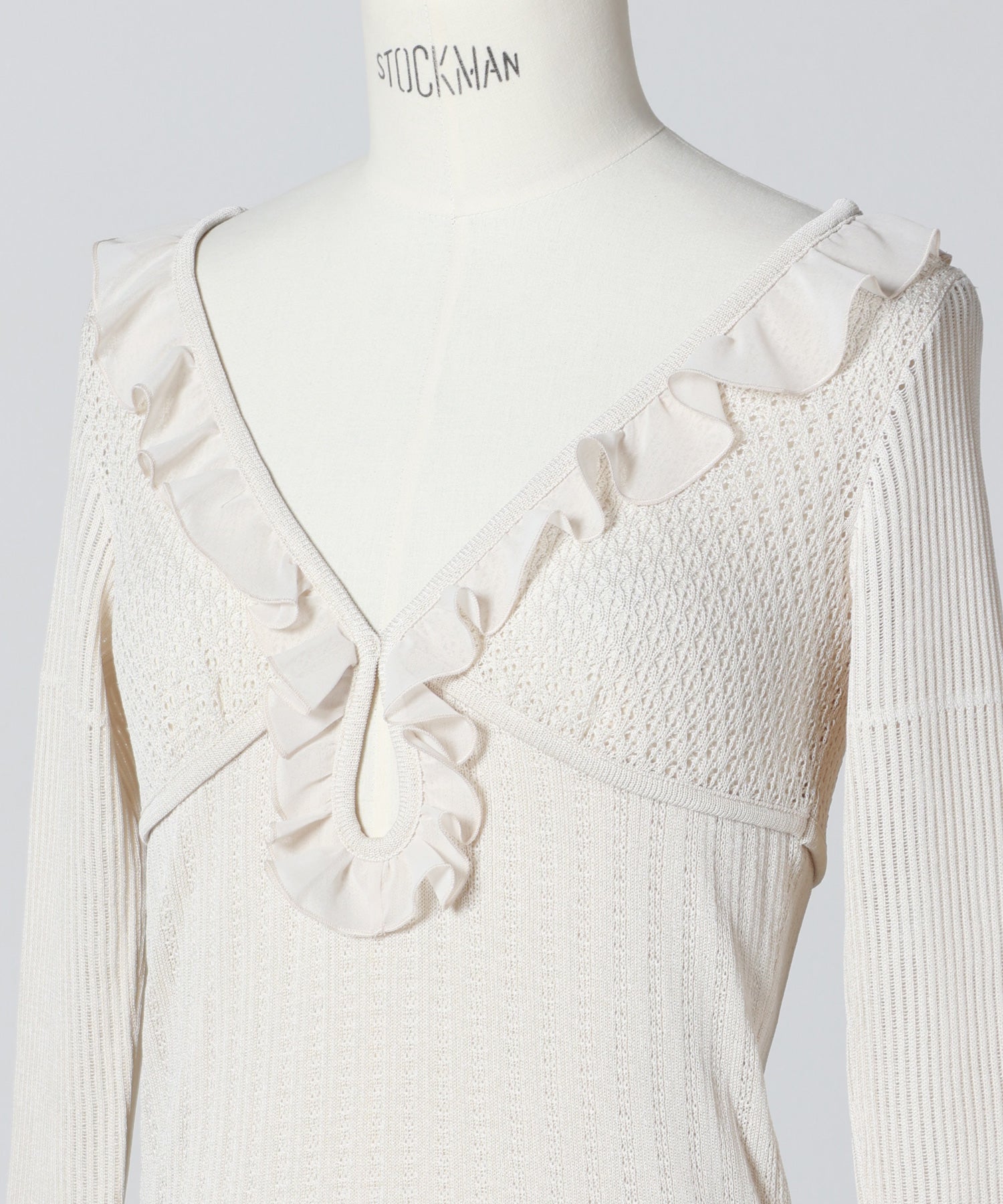 FETICO(フェティコ)】 LACE KNIT CUT OUT BODYSUIT｜PARIGOT ONLINE
