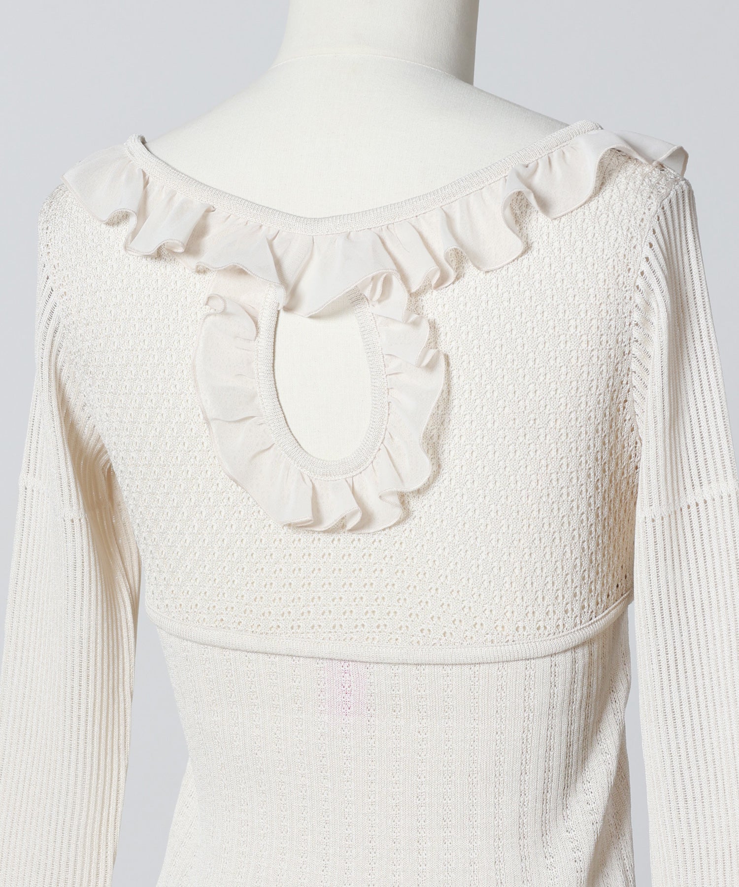 FETICO(フェティコ)】 LACE KNIT CUT OUT BODYSUIT｜PARIGOT ONLINE