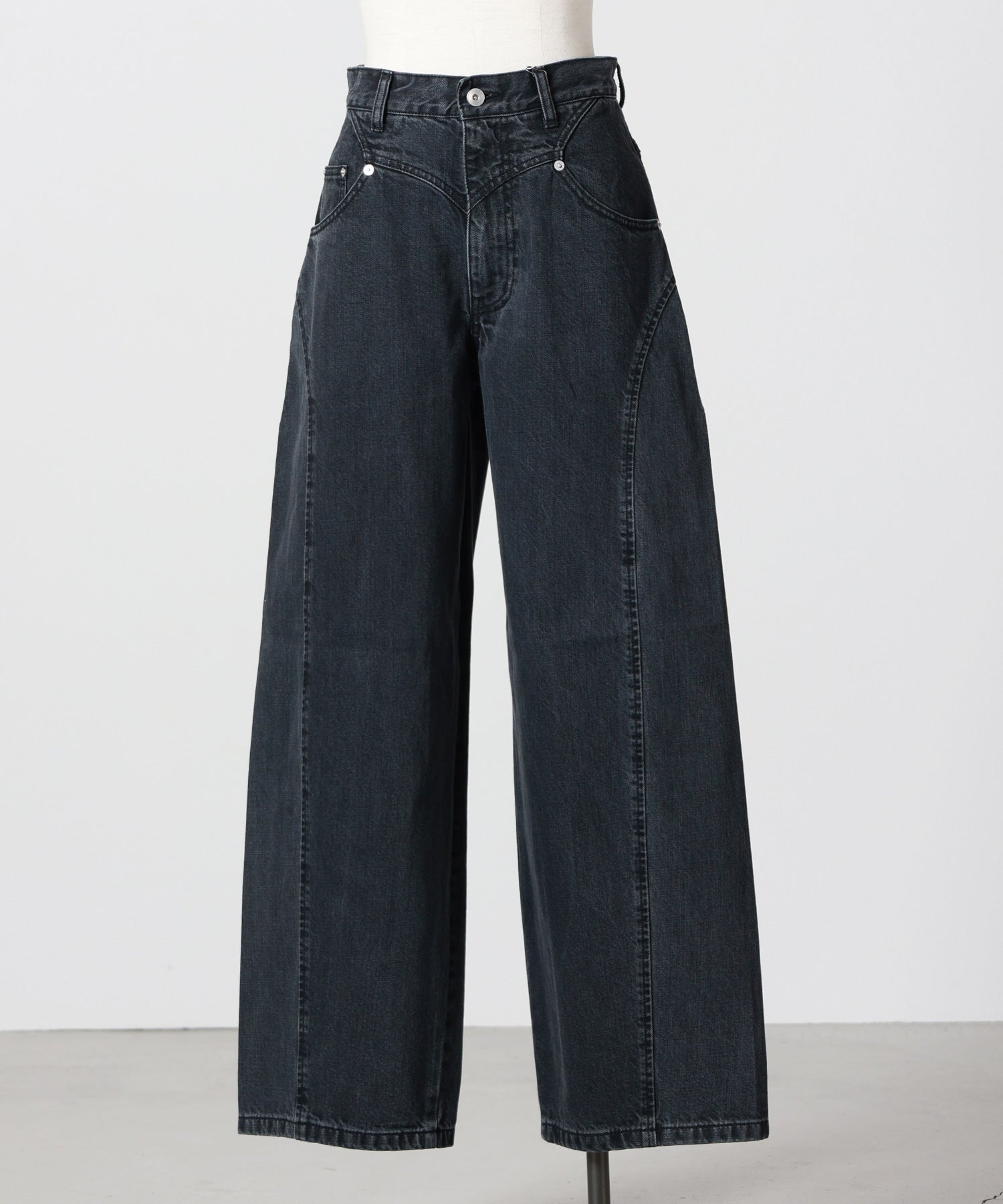FETICO(フェティコ)】 ORGANIC COTTON CURVE FIT HIGH RISE JEANS