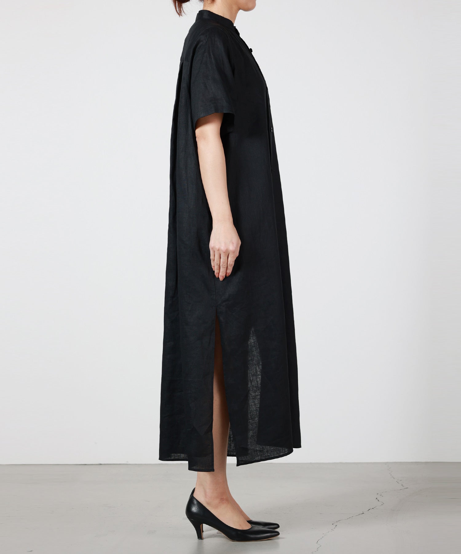 HYKE(ハイク)】 LINEN MAXI SHIRT DRESS｜PARIGOT ONLINE（パリゴ