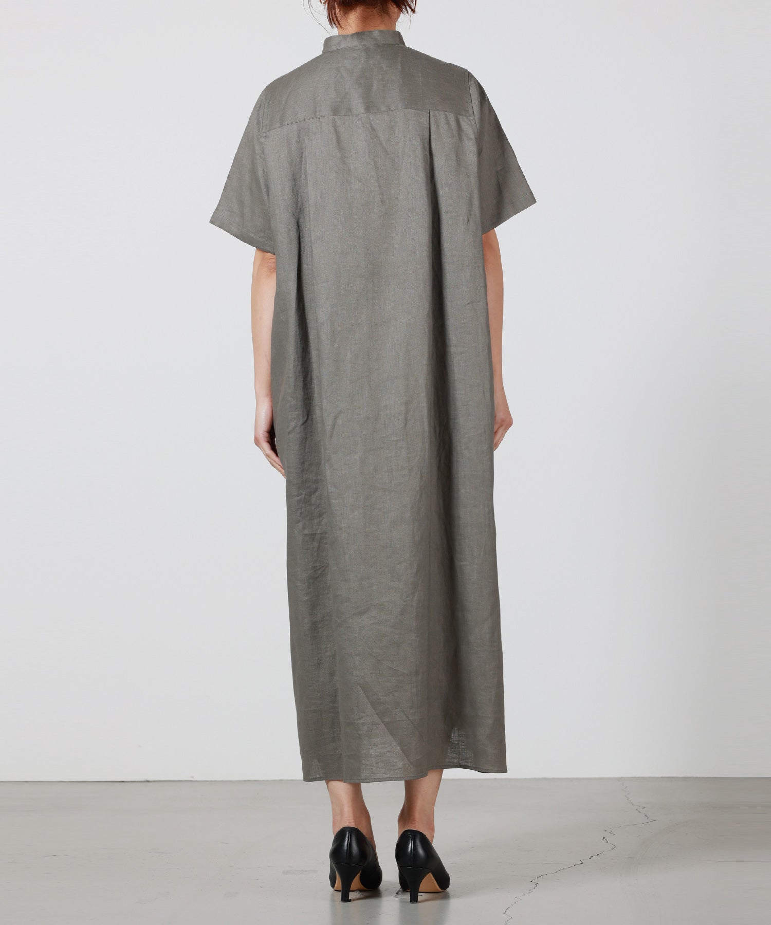 HYKE(ハイク)】 LINEN MAXI SHIRT DRESS｜PARIGOT ONLINE（パリゴ