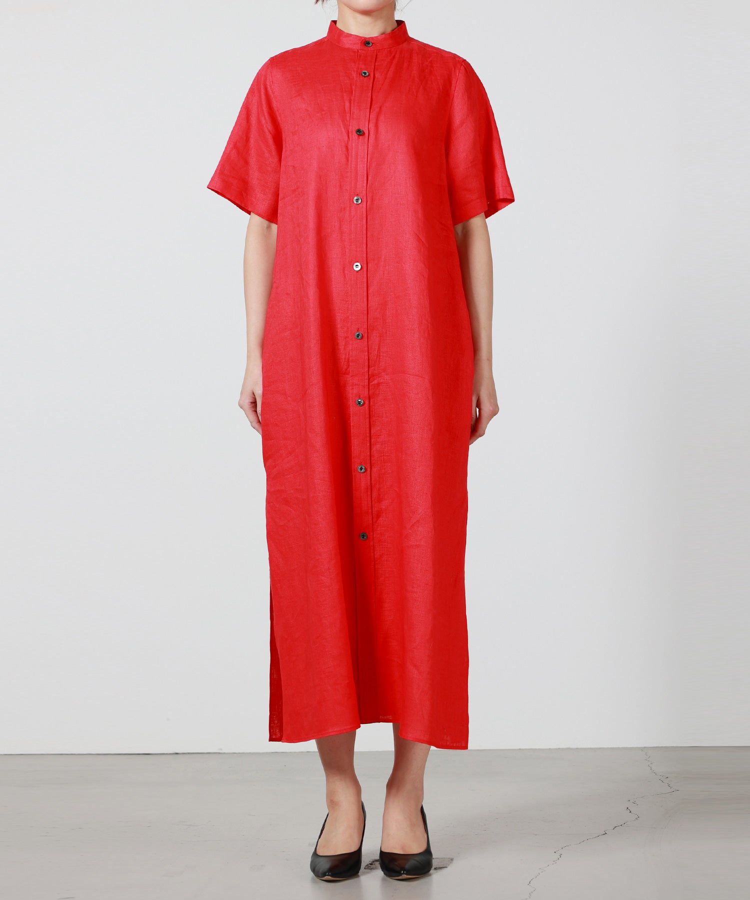 HYKE(ハイク)】 LINEN MAXI SHIRT DRESS｜PARIGOT ONLINE（パリゴ