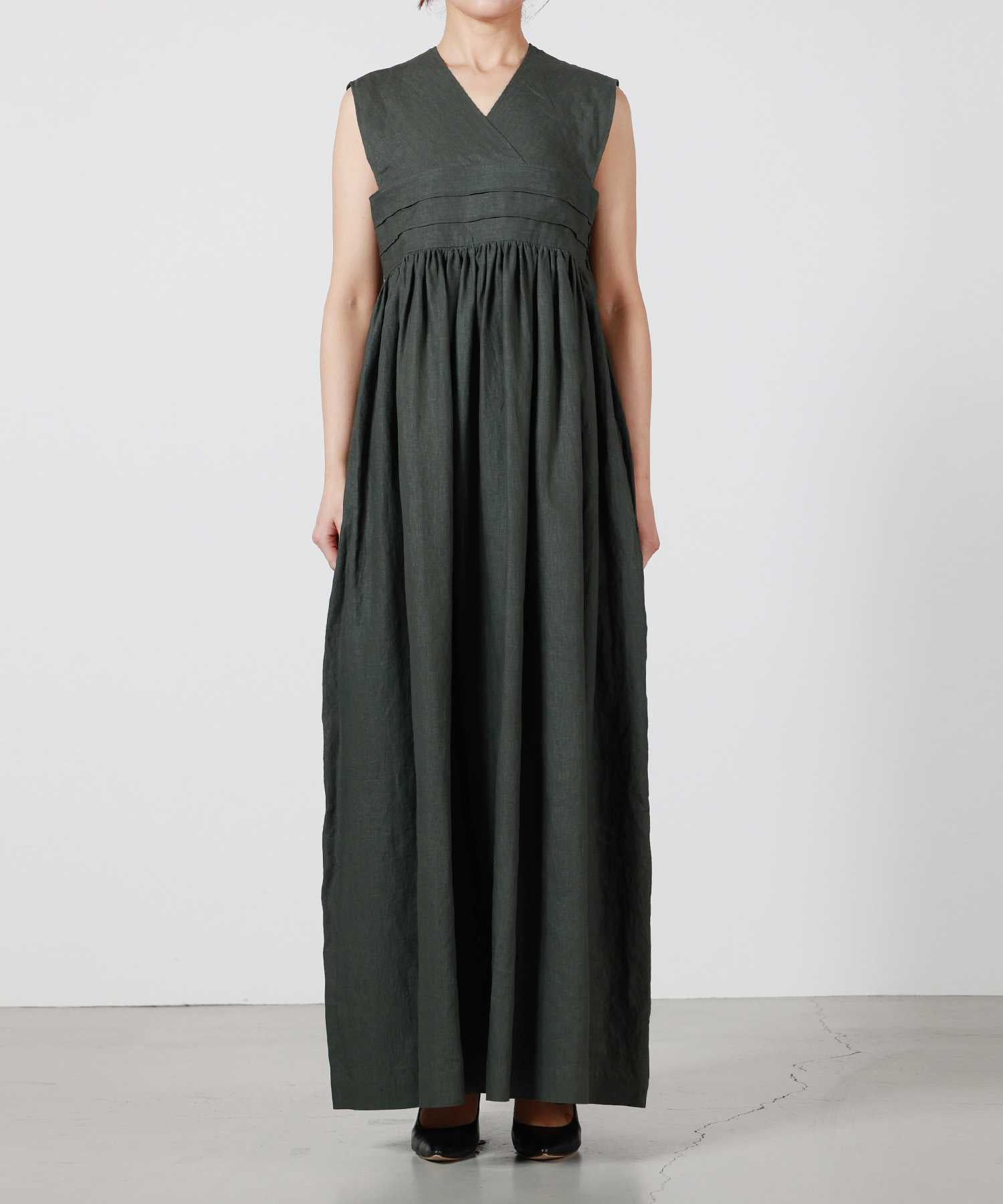 HYKE(ハイク)】 LINEN MAXI DRESS｜PARIGOT ONLINE（パリゴオンライン）