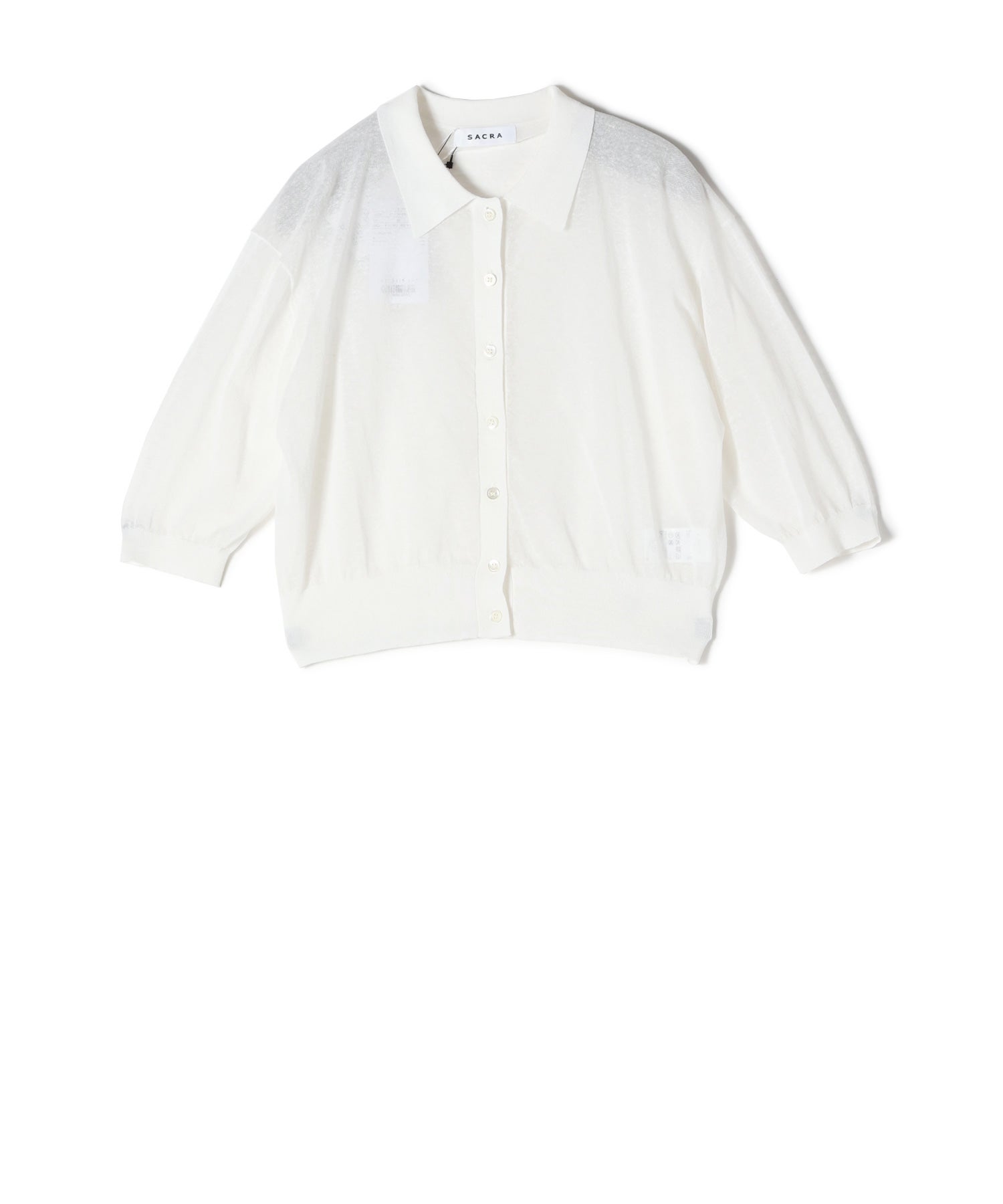 SACRA(サクラ)】 LI/PL MELANGE POLO CARDIGAN｜PARIGOT ONLINE