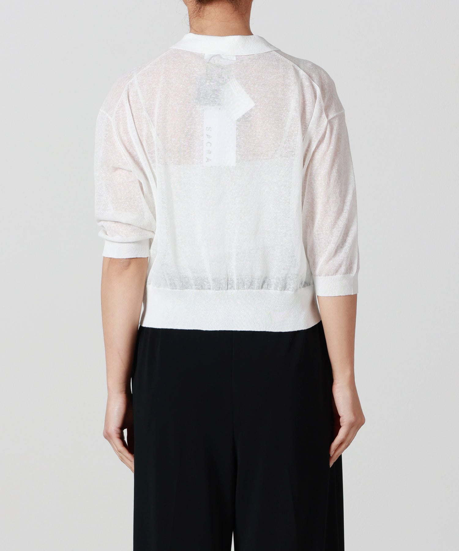 SACRA(サクラ)】 LI/PL MELANGE POLO CARDIGAN｜PARIGOT ONLINE