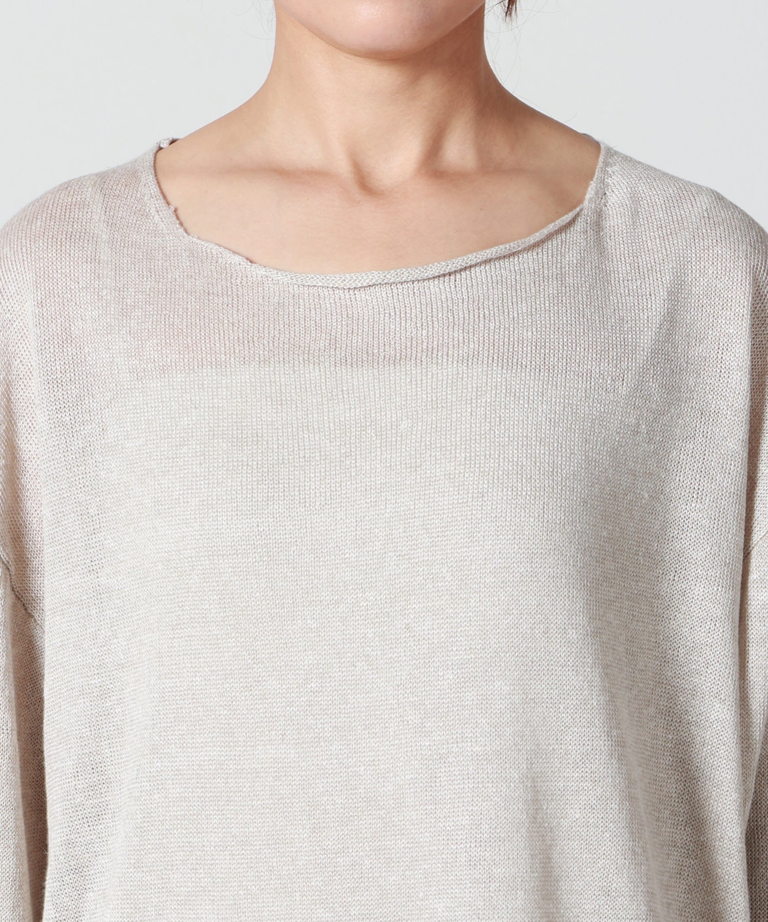 INSCRIRE(アンスクリア)】 COTTON OVER SIZE PULL OVER｜PARIGOT