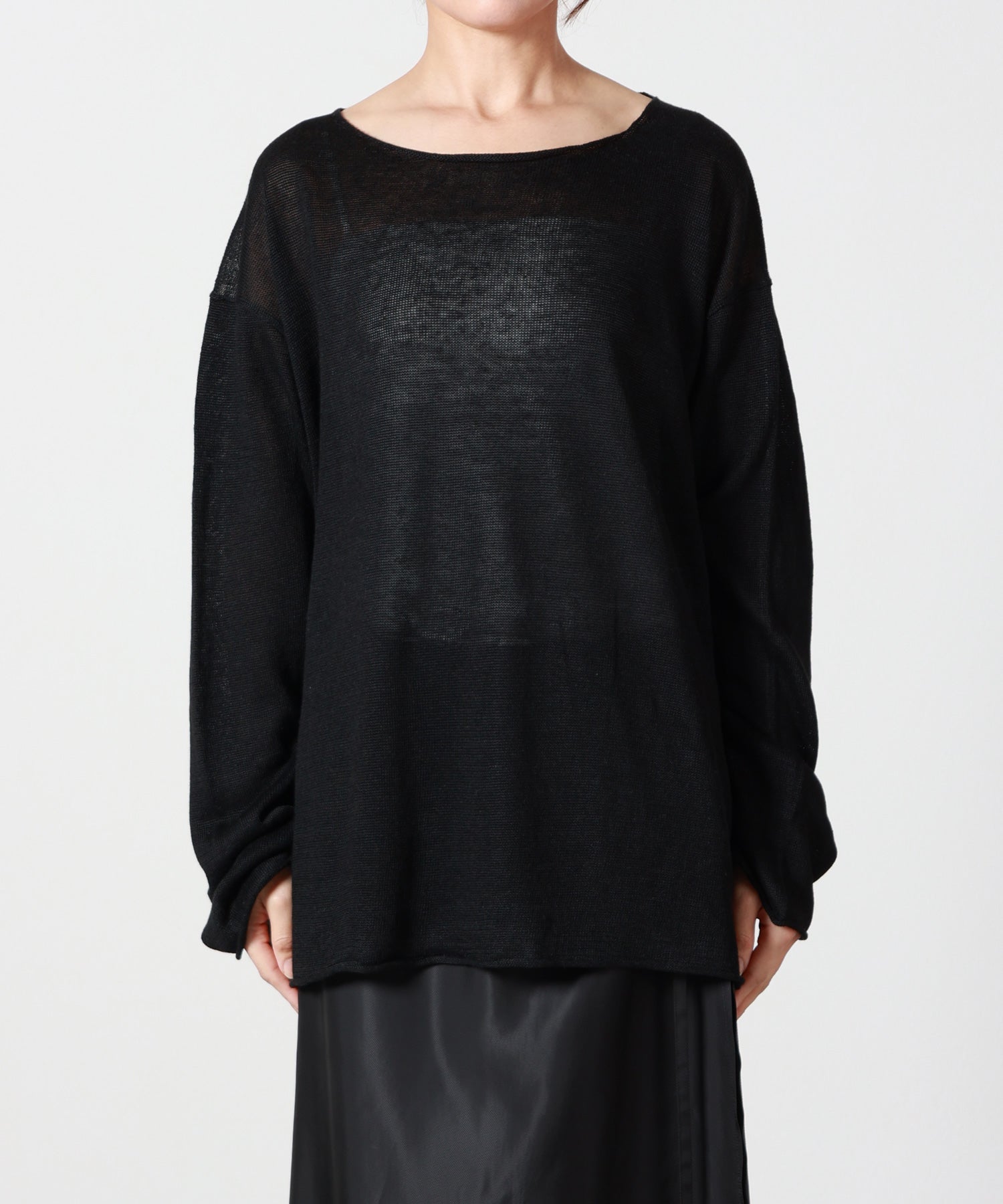 INSCRIRE(アンスクリア)】 COTTON OVER SIZE PULL OVER｜PARIGOT