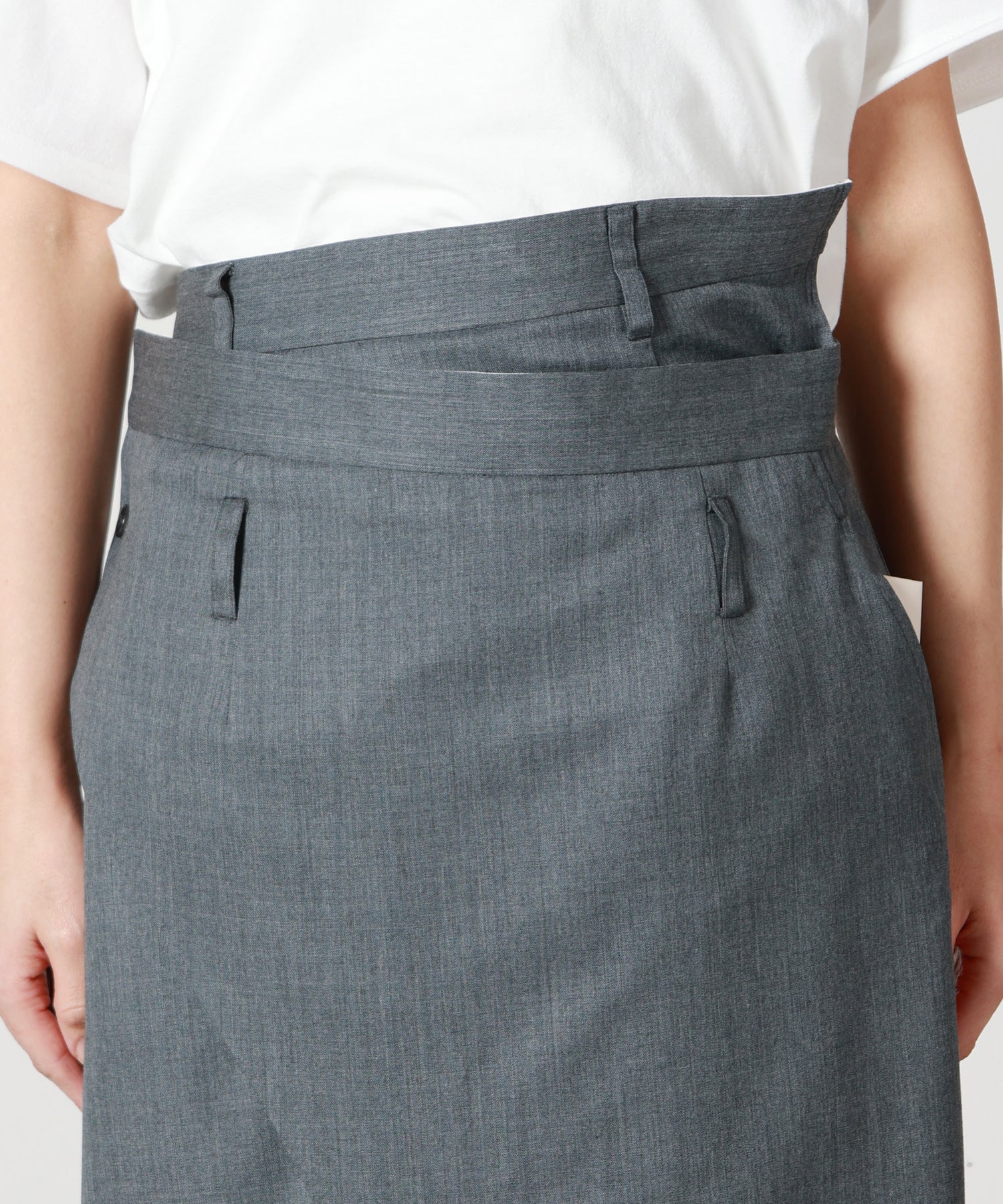 INSCRIRE(アンスクリア)】 WOOL WRAP SKIRT｜PARIGOT ONLINE（パリゴ