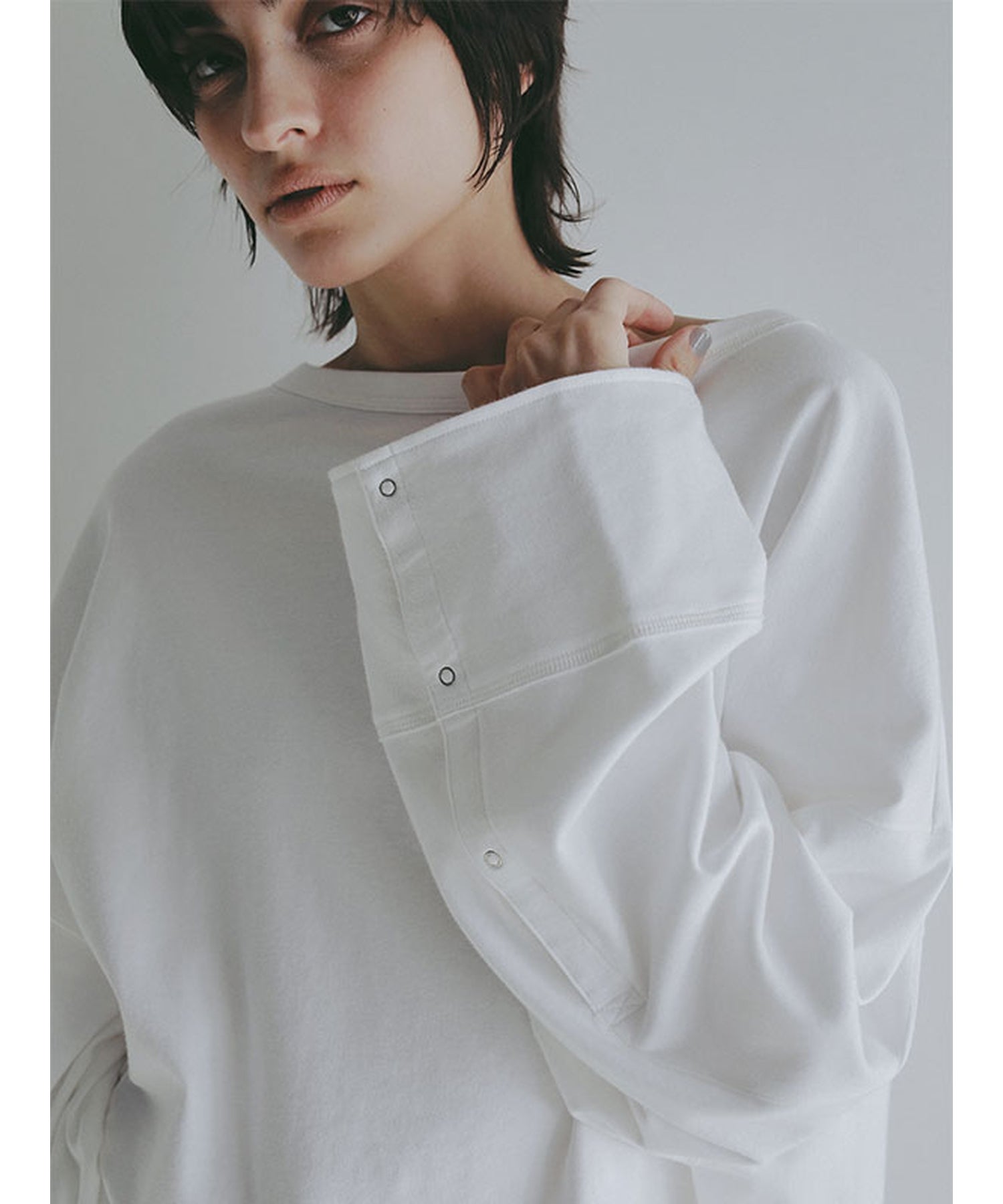 ETRE TOKYO(エトレトウキョウ)】 ボートネックカフスロンTee｜PARIGOT