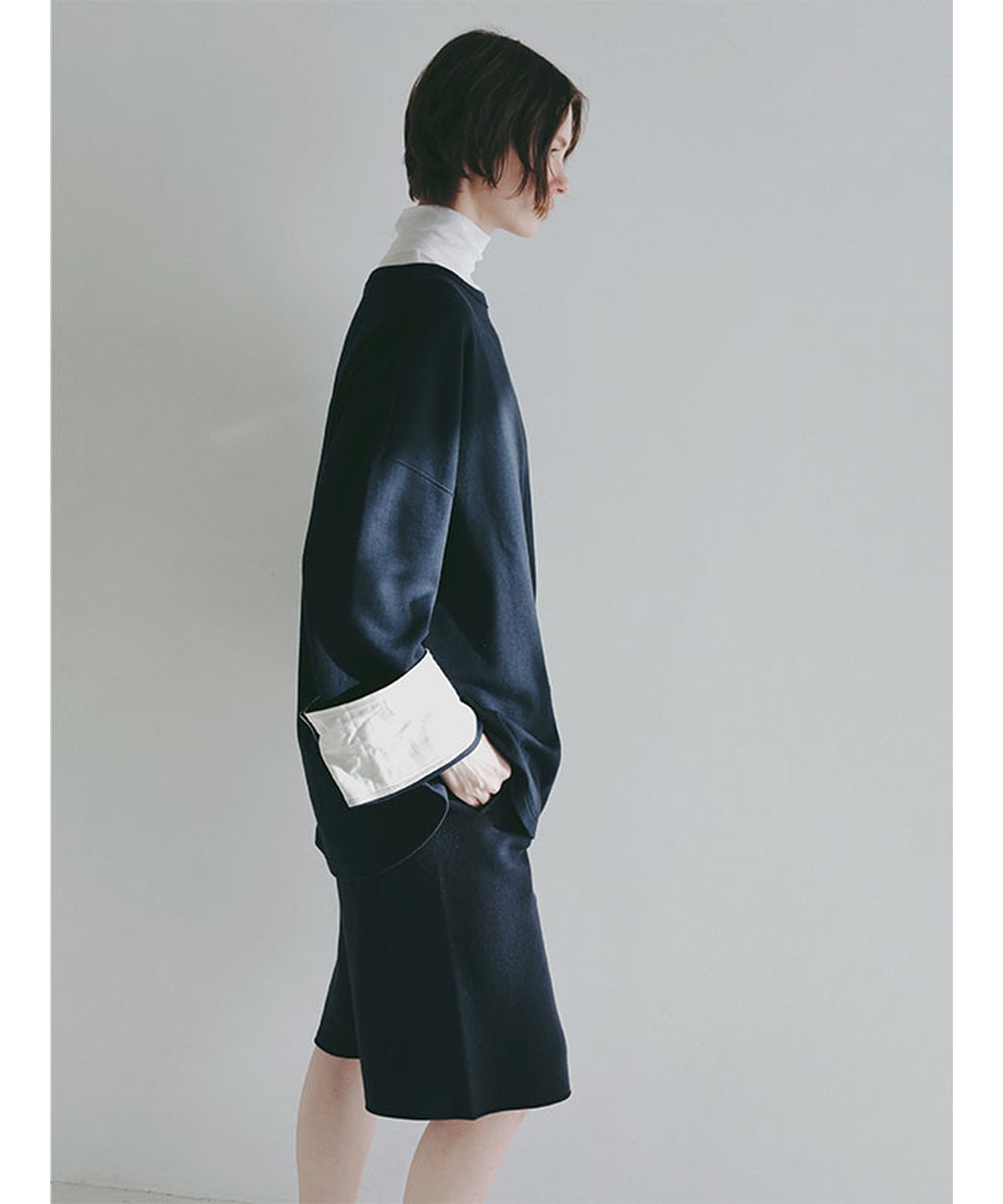 ETRE TOKYO(エトレトウキョウ)】 ボートネックカフスロンTee｜PARIGOT