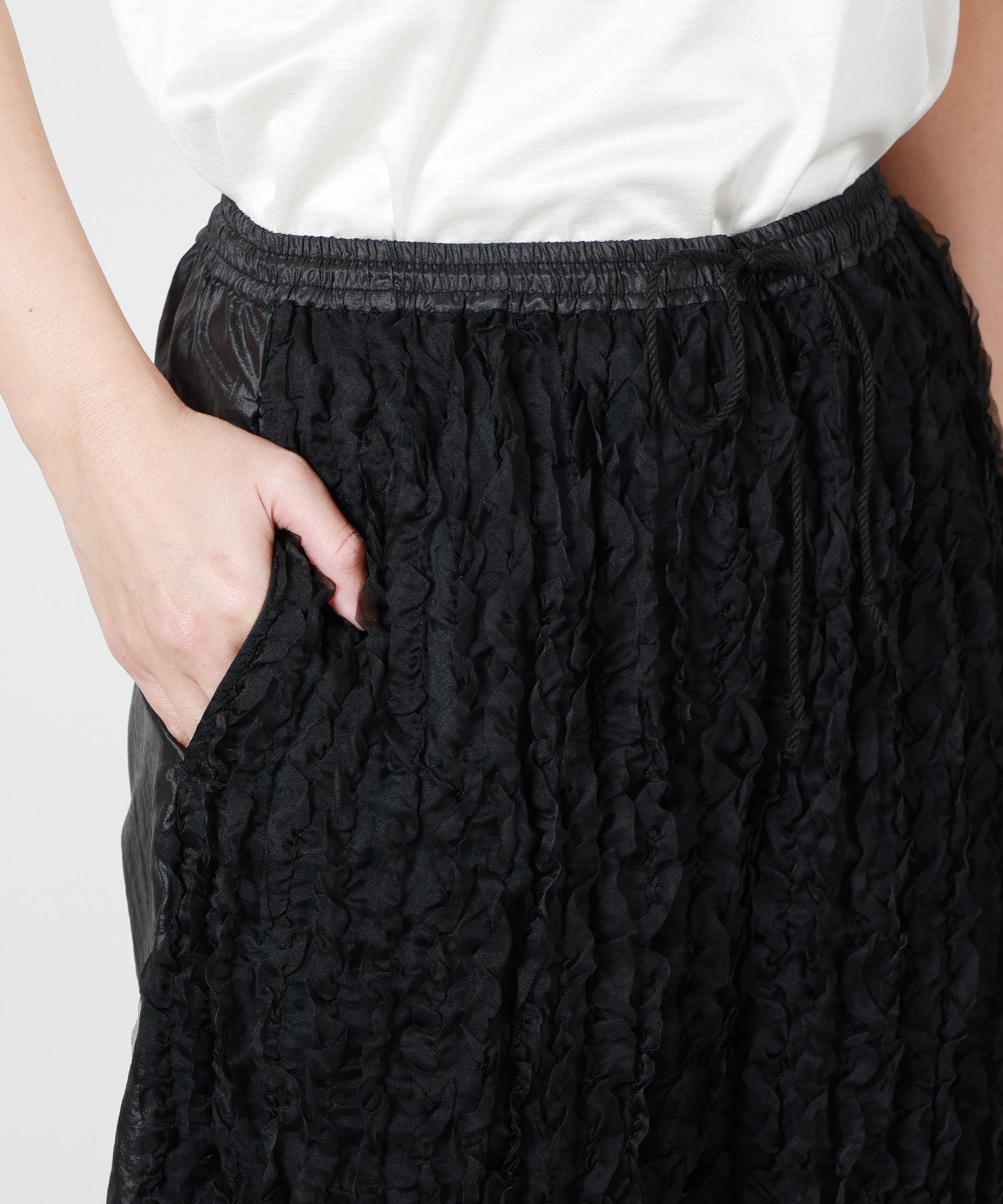 muller of yoshiokubo(ミュラーオブヨシオクボ)】 RUFFLE CHIFFON