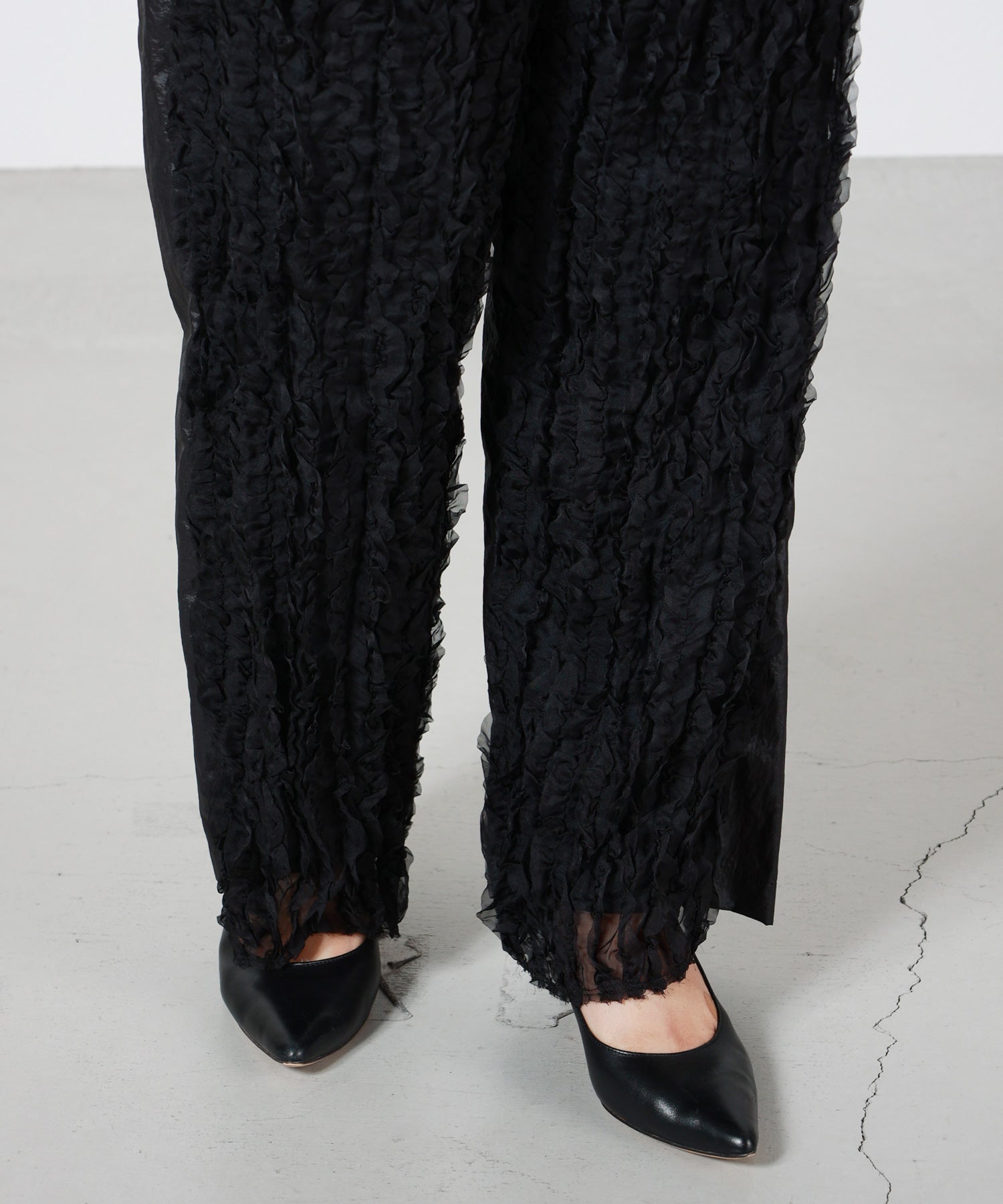muller of yoshiokubo(ミュラーオブヨシオクボ)】 RUFFLE CHIFFON