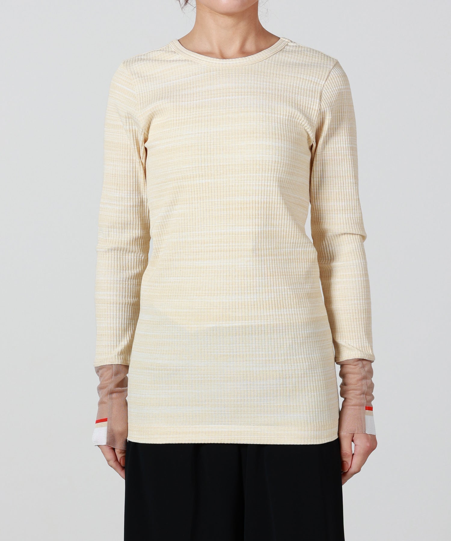 TOGA PULLA(トーガプルラ)】 RIB LONG SLEEVE TOP｜PARIGOT ONLINE