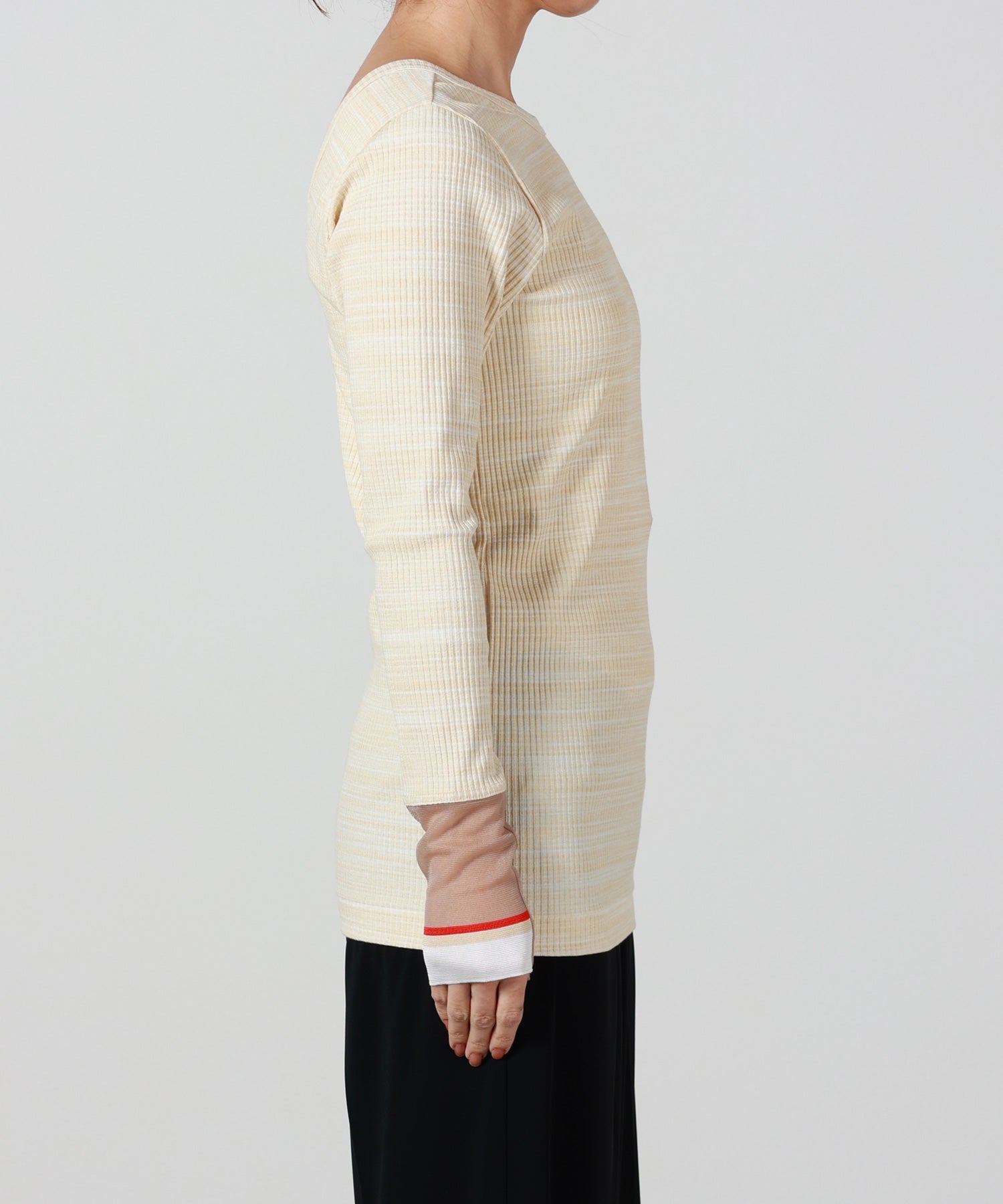 TOGA PULLA(トーガプルラ)】 RIB LONG SLEEVE TOP｜PARIGOT ONLINE