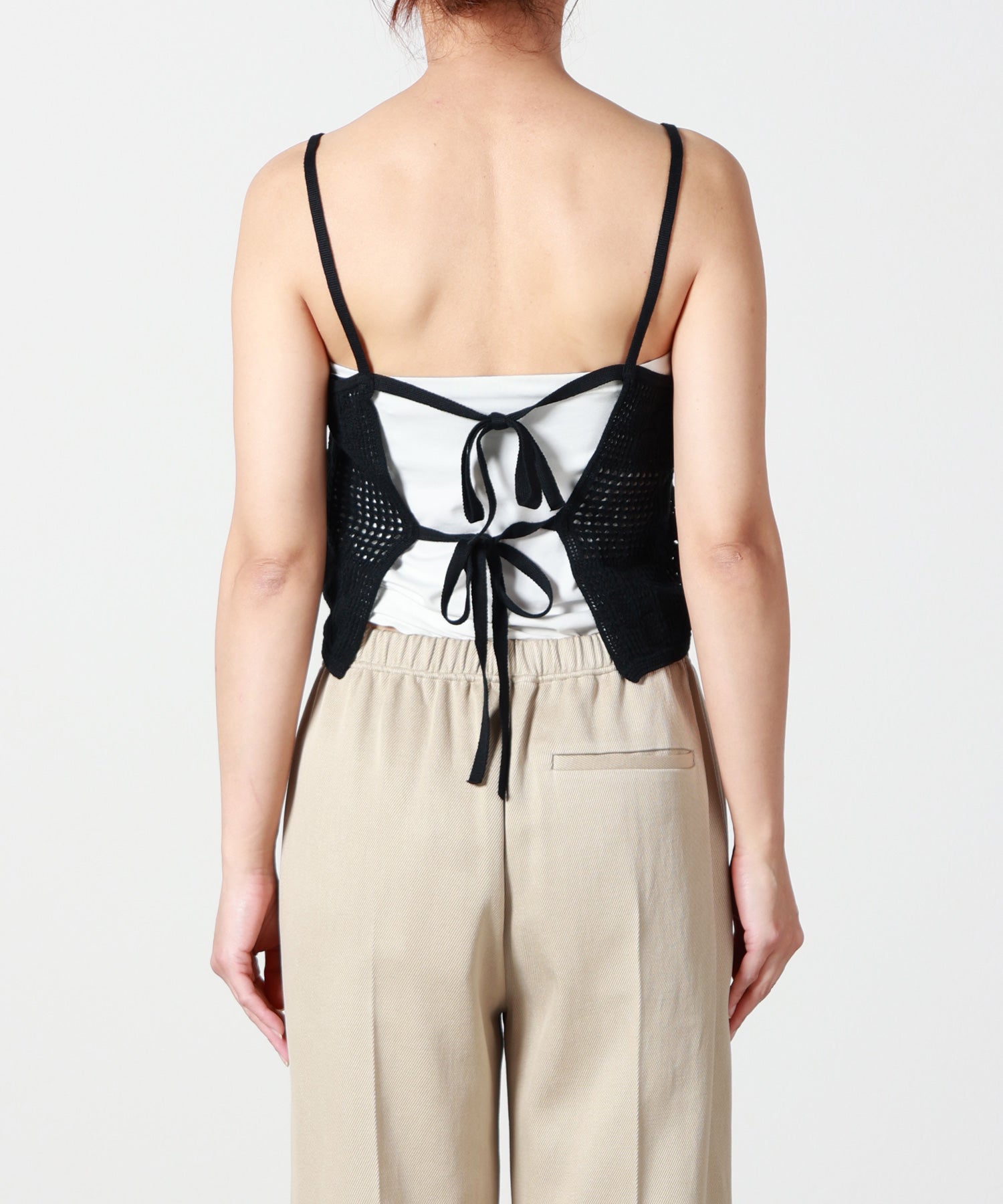 PHEENY(フィーニー)】 Cotton Lace Stitch Camisole｜PARIGOT ONLINE