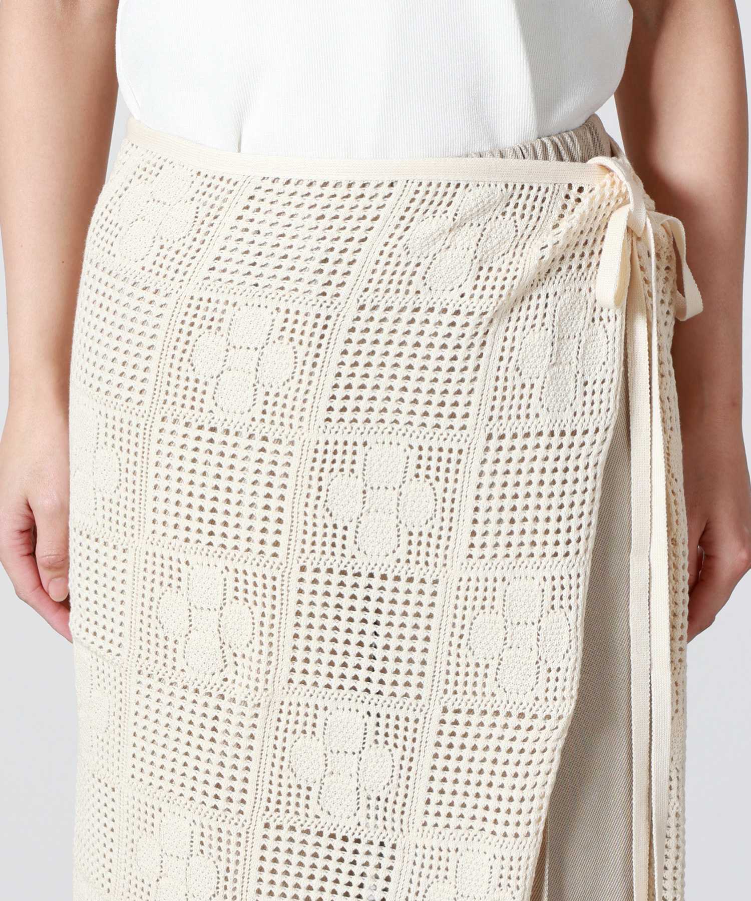 PHEENY(フィーニー)】 Cotton Lace Stitch Apron｜PARIGOT ONLINE