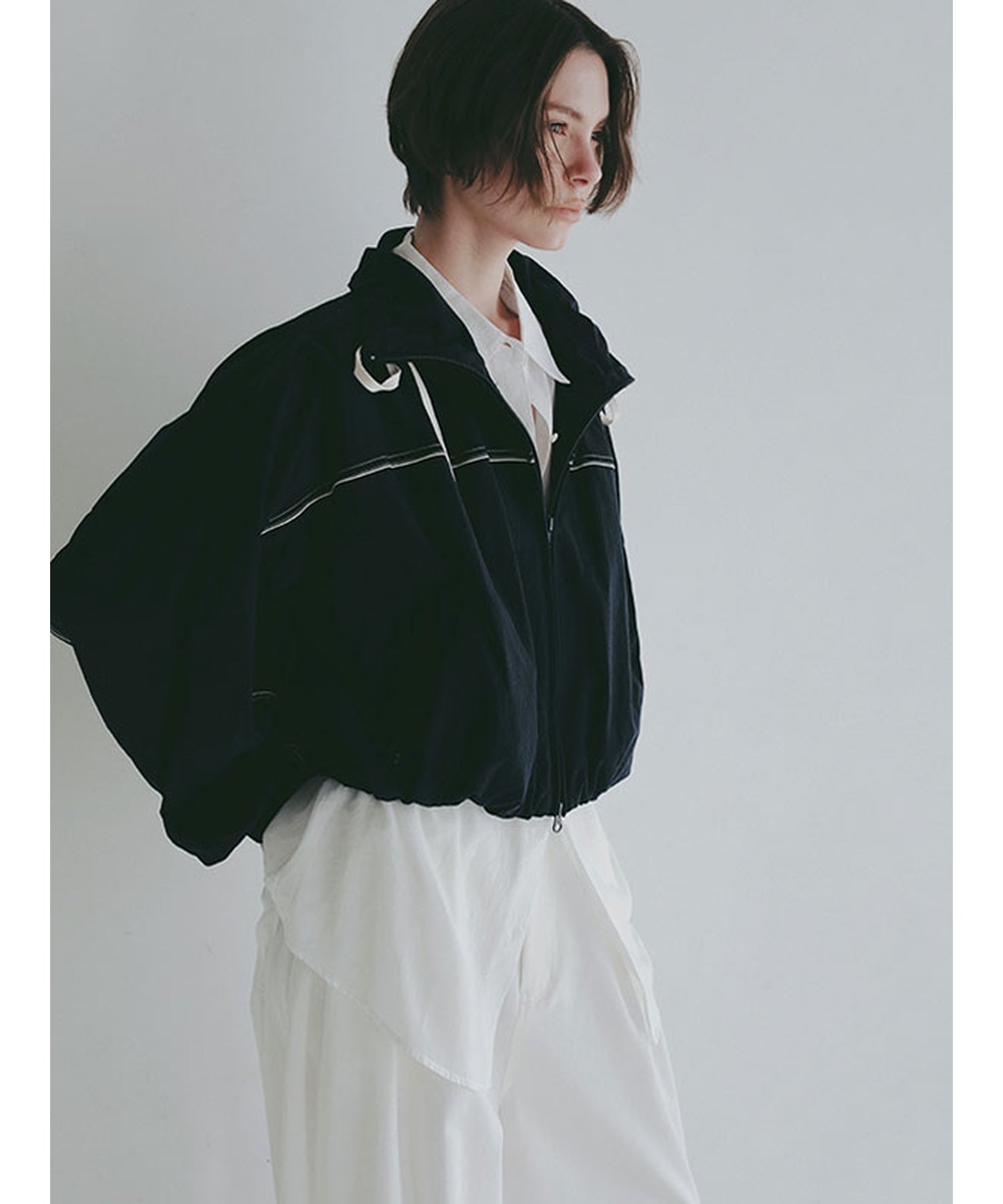 ETRE TOKYO(エトレトウキョウ)】 バルーンヘムコンビブルゾン｜PARIGOT