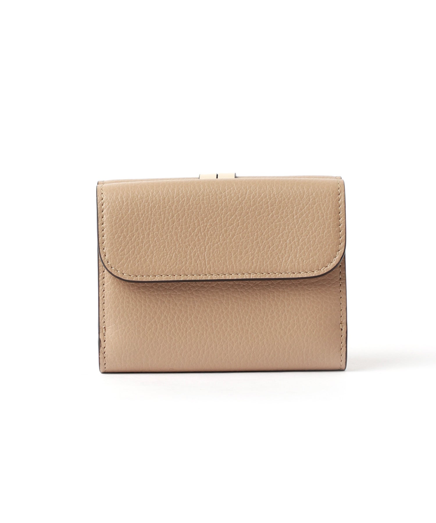 Chloe(クロエ)】 グレインレザー製ALPHABETスモールトリフォールド