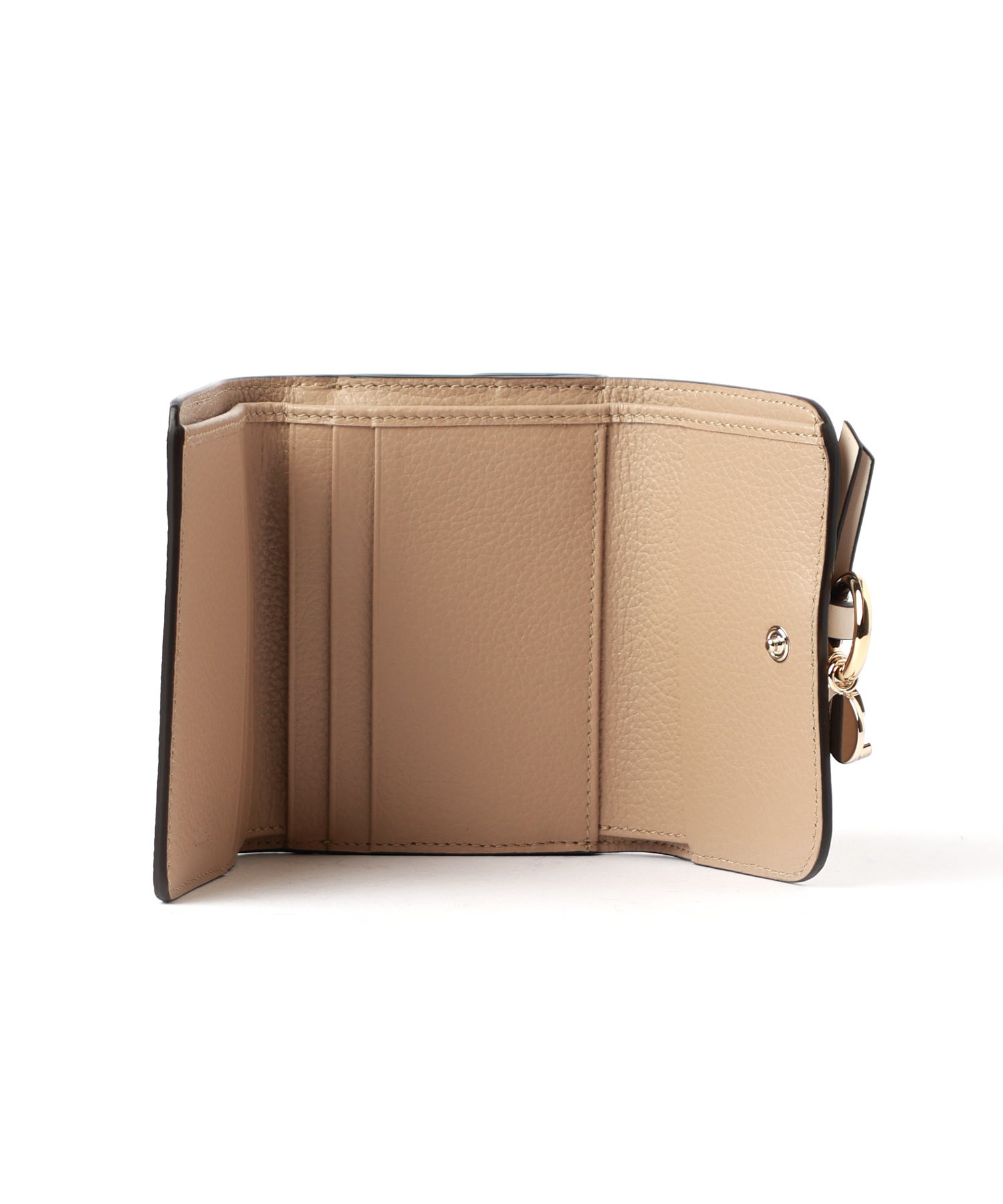 Chloe(クロエ)】 グレインレザー製ALPHABETスモールトリフォールド