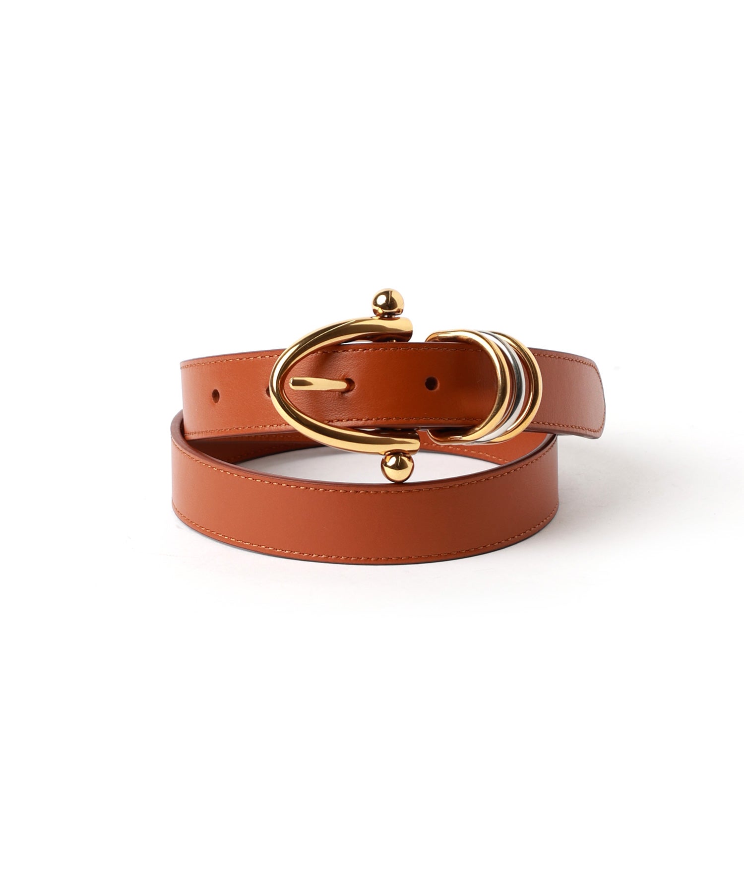 Chloe ネイビー ベージュ ストライプ ポンチョ レザーベルト Chloe(クロエ)】 CHLOE BRACELETベルト｜PARIGOT ONLINE（パリゴ