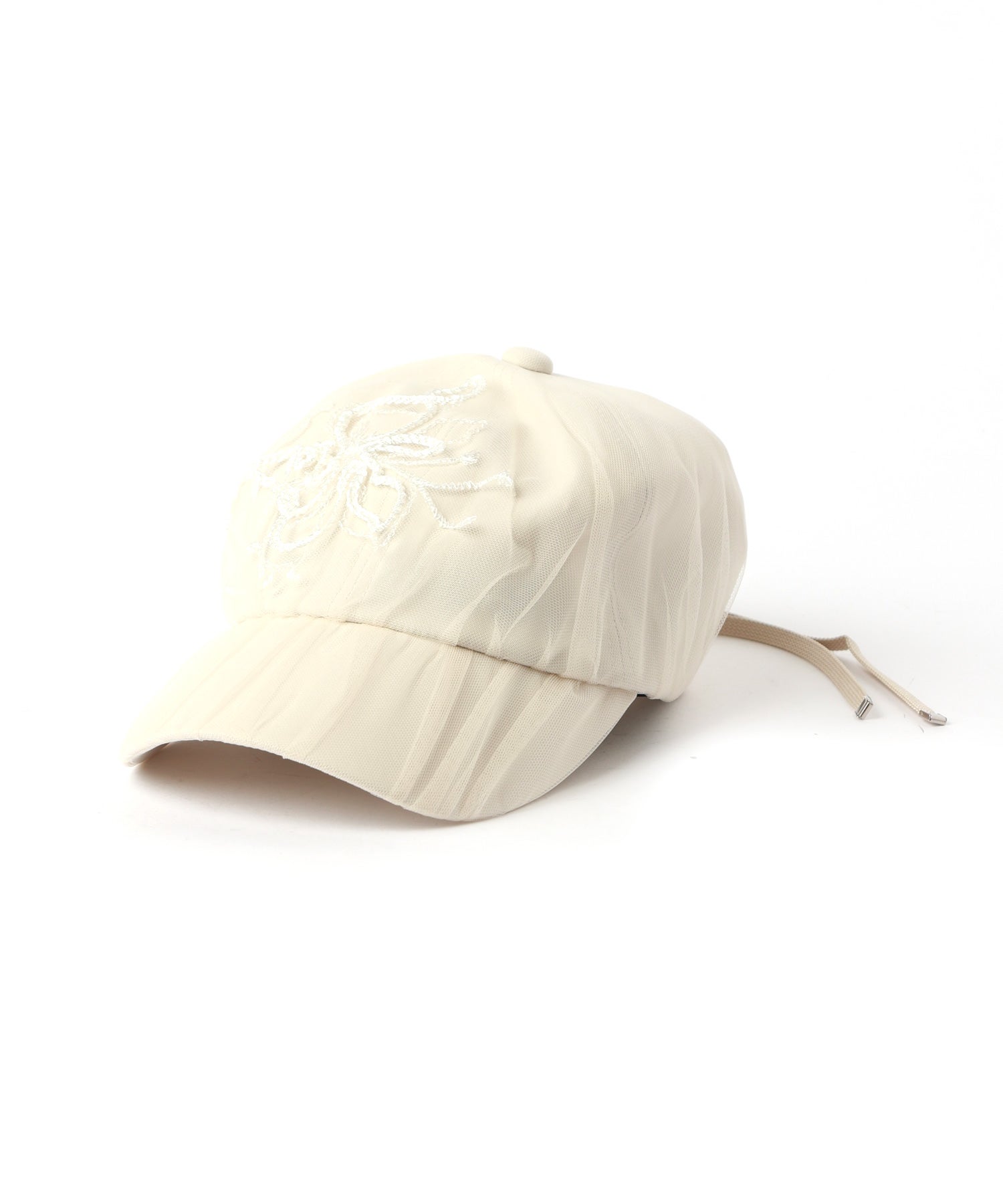 MURRAL(ミューラル)】 Nerine embroidered tulle cap｜PARIGOT ONLINE