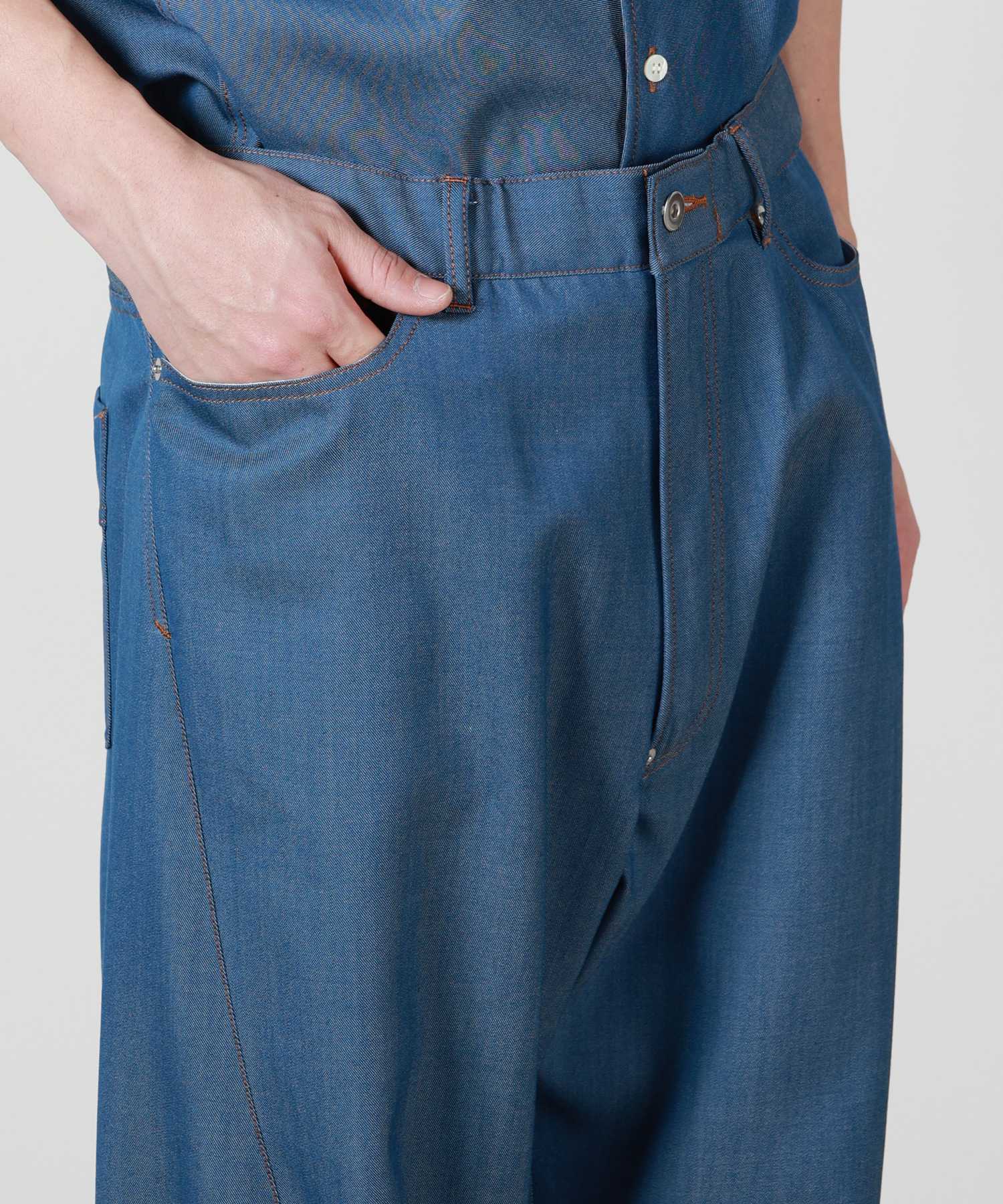 OVERCOAT(オーバーコート)】 DENIM PANTS IN BLUE DENIM｜PARIGOT