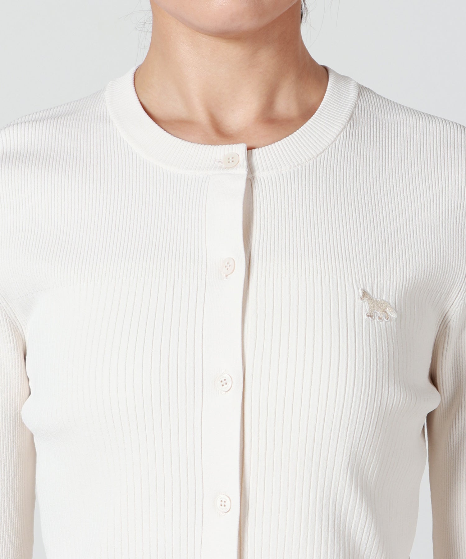 MAISON KITSUNE(メゾンキツネ)】 ベイビー フォックス プリーツ リブ