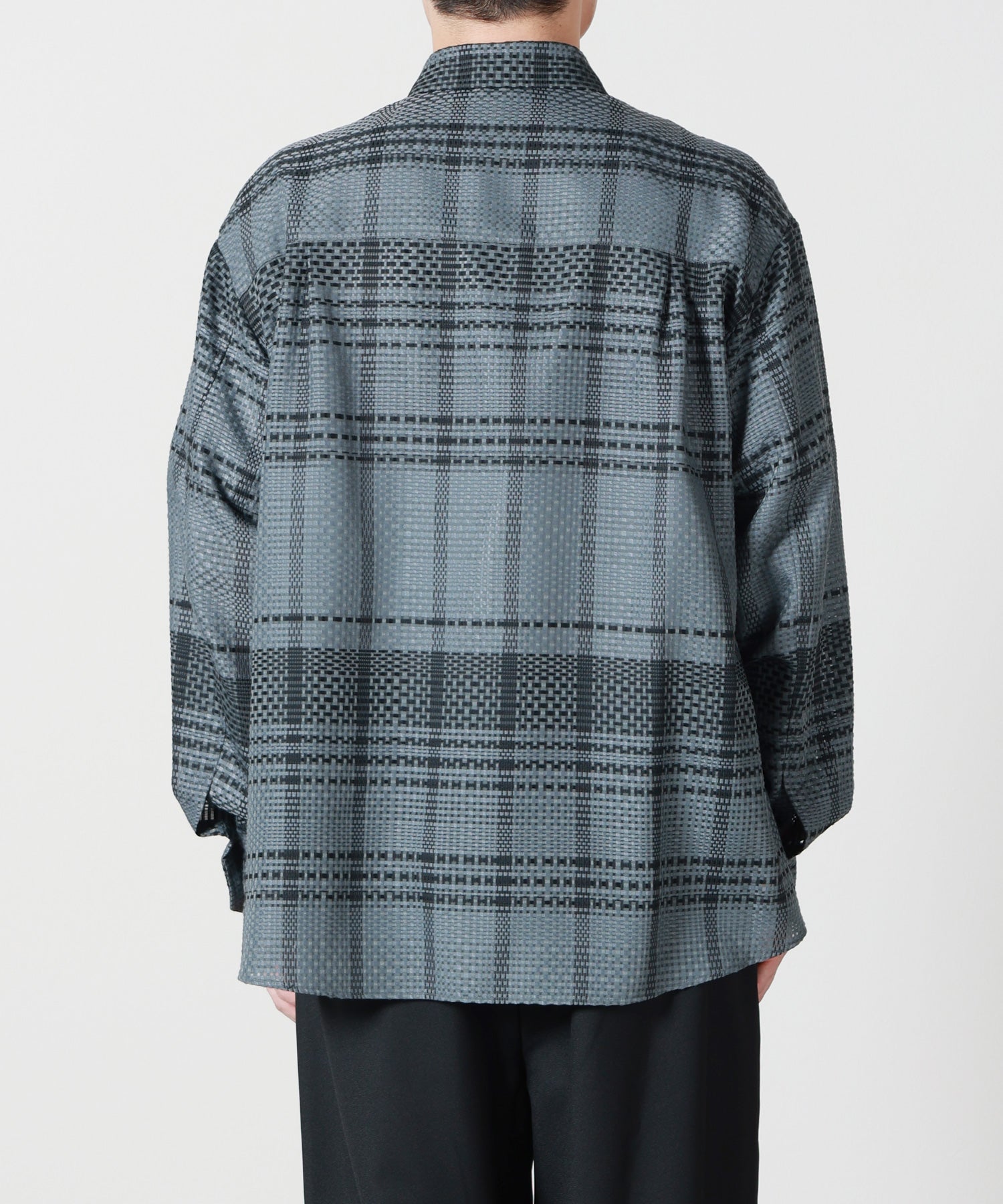 CULLNI(クルニ)】 Double Cloth Chin Tab Long Sleeve Shirt｜PARIGOT