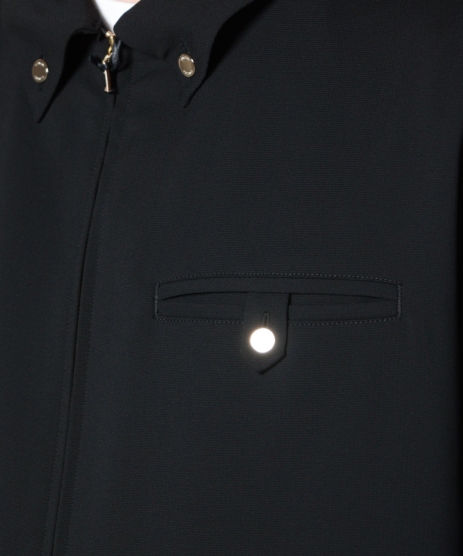 CULLNI(クルニ)】 Dry Stretch Cloth Button-Tab Pocket Zip Up Shirt