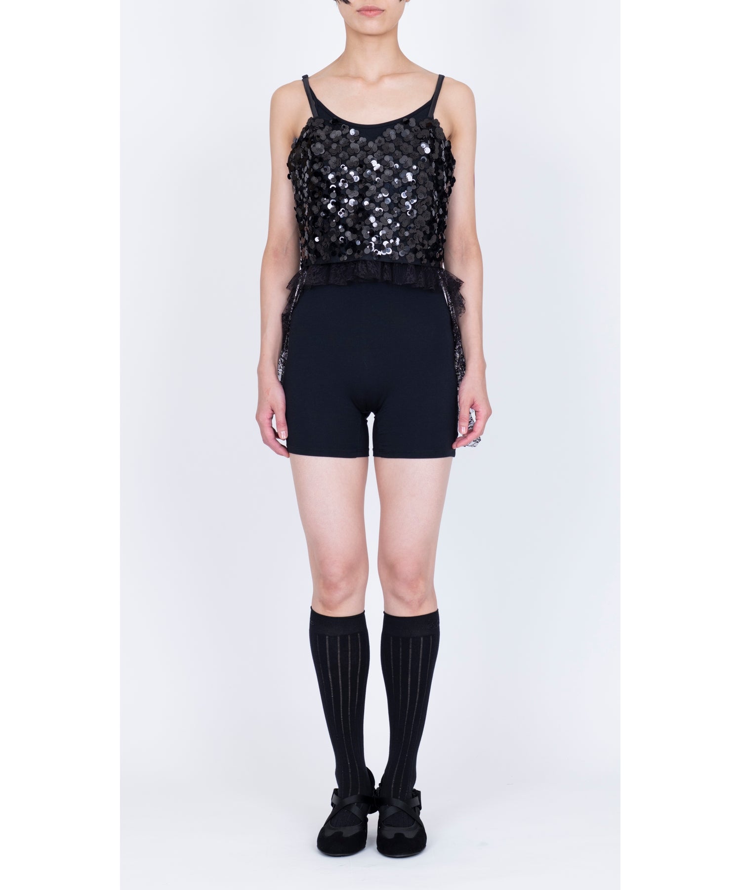 VIVIANO キャミソール VIVIANO(ヴィヴィアーノ)】 La Fleur Sequins Camisole｜PARIGOT