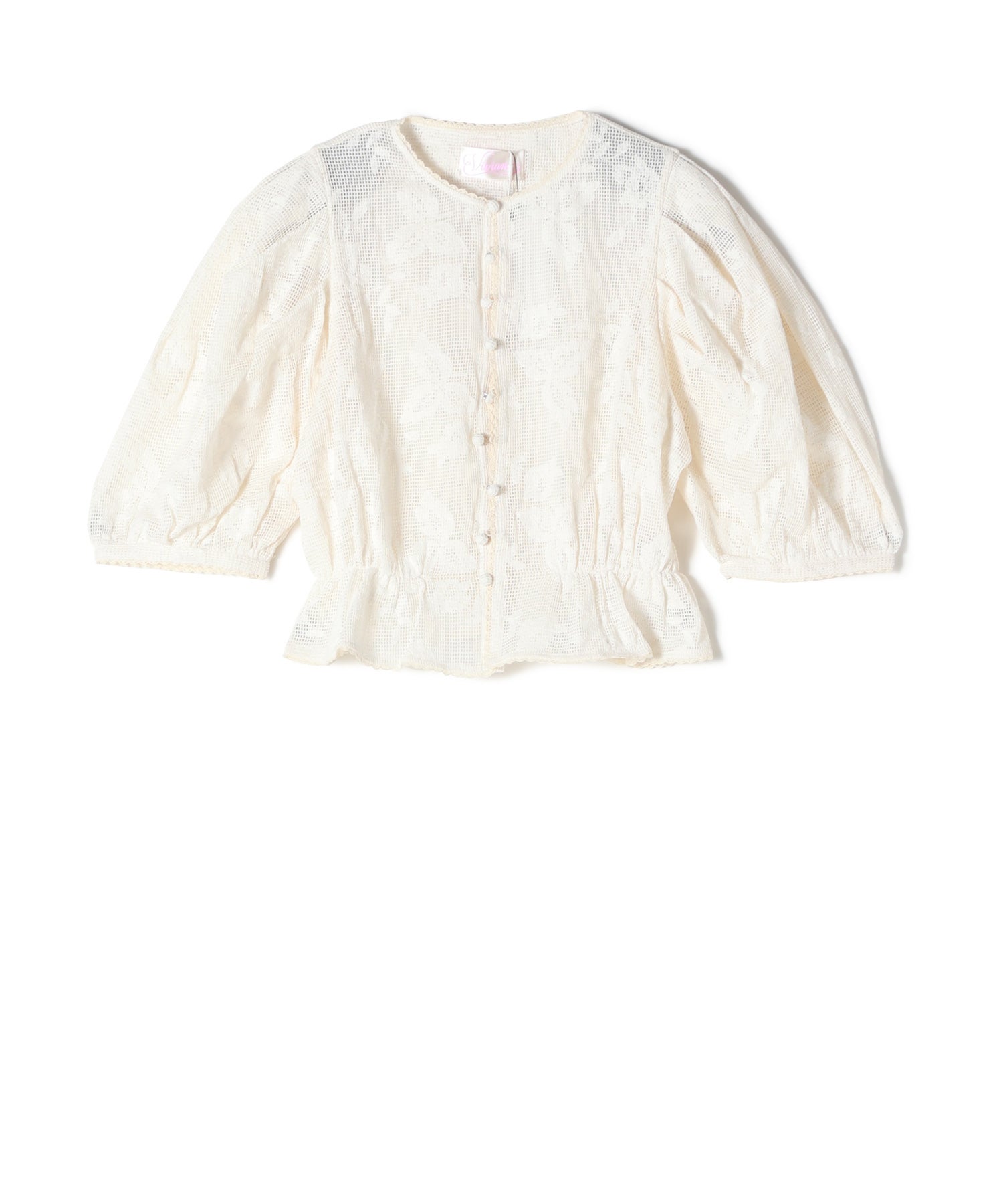 VIVIANO(ヴィヴィアーノ)】 Embroidered Lace Puff｜PARIGOT ONLINE