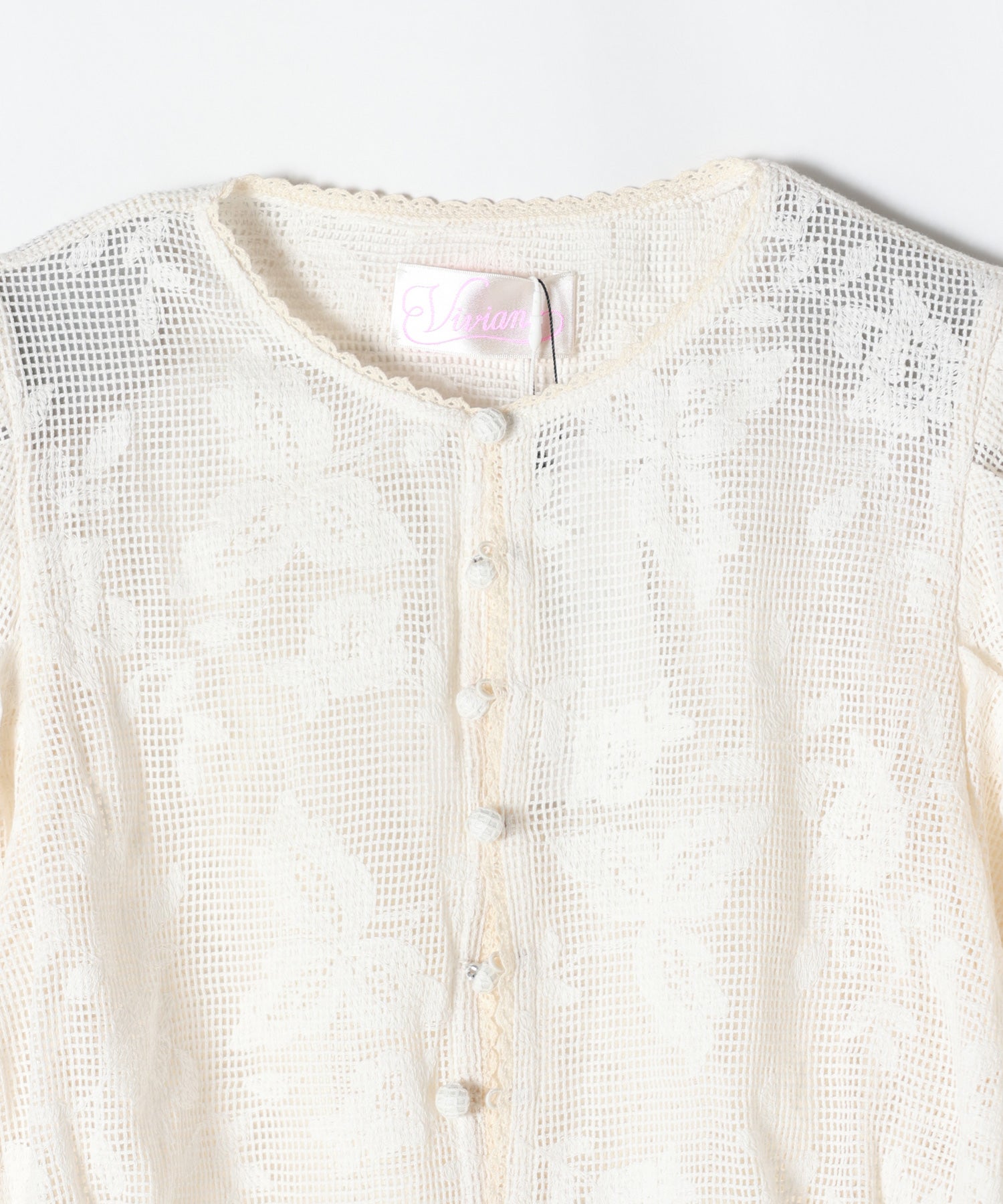 VIVIANO(ヴィヴィアーノ)】 Embroidered Lace Puff｜PARIGOT ONLINE