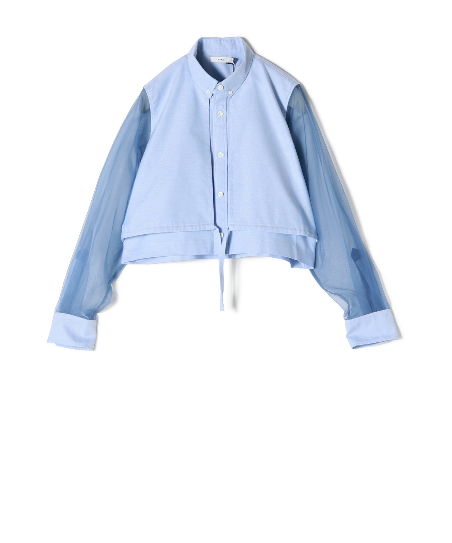 ハイク HYKE 241-15218 008 シャツ HYKE【ハイク】SHEER TWILL BELL-SLEEVE SHIRT (15218) | glamour online