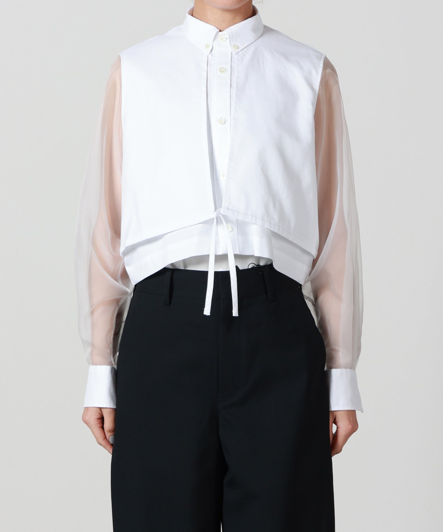 えるもさん専用【美品】HYKE SHEER SLEEVE SHIRT 1 OXFORD SHEER SLEEVE SHIRT – HYKE ONLINE STORE