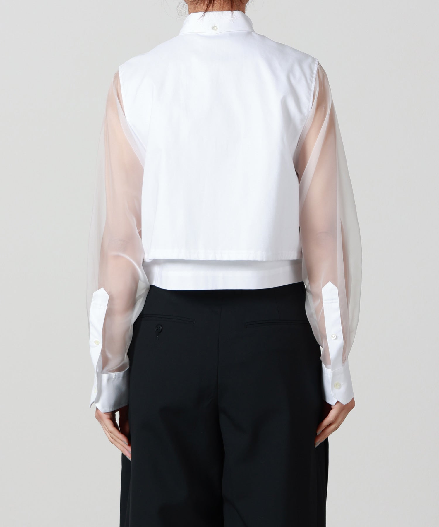 HYKE(ハイク)】 OXFORD SHEER SLEEVE SHIRT｜PARIGOT ONLINE（パリゴ