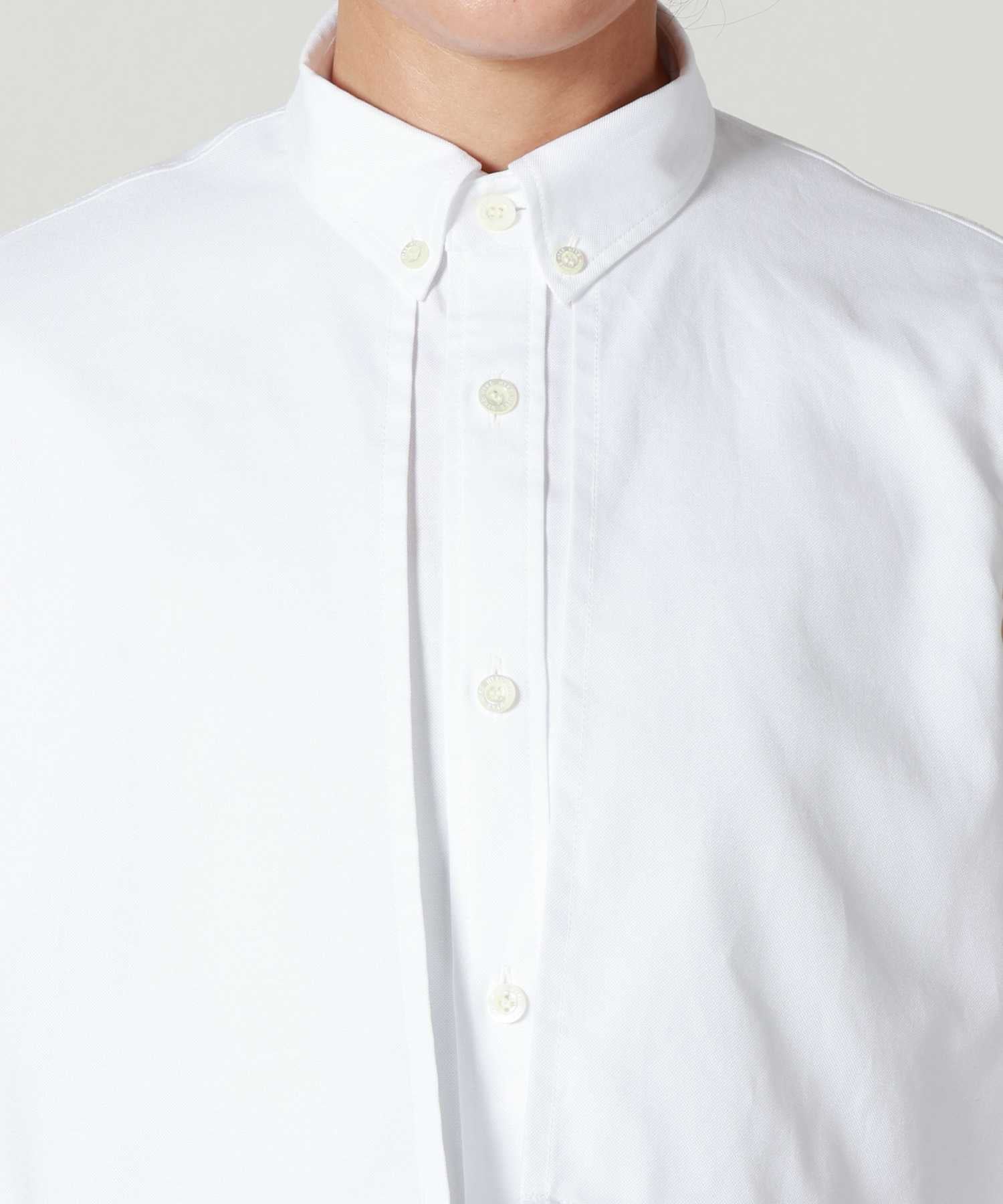 HYKE  ハイク ホワイトシャツ サイズ1 HYKE（ハイク） 美品 長袖 ビブフロント バンドカラーシャツ サイズ1