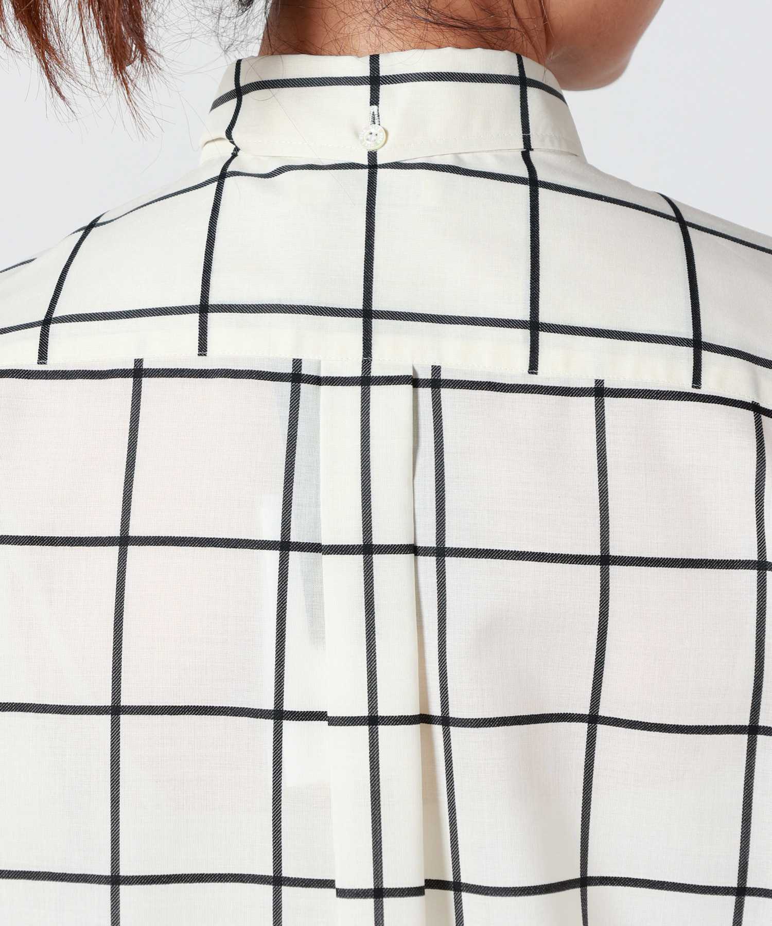 HYKE(ハイク)】 SHEER SLEEVE WINDOWPANE BLOUSE｜PARIGOT ONLINE