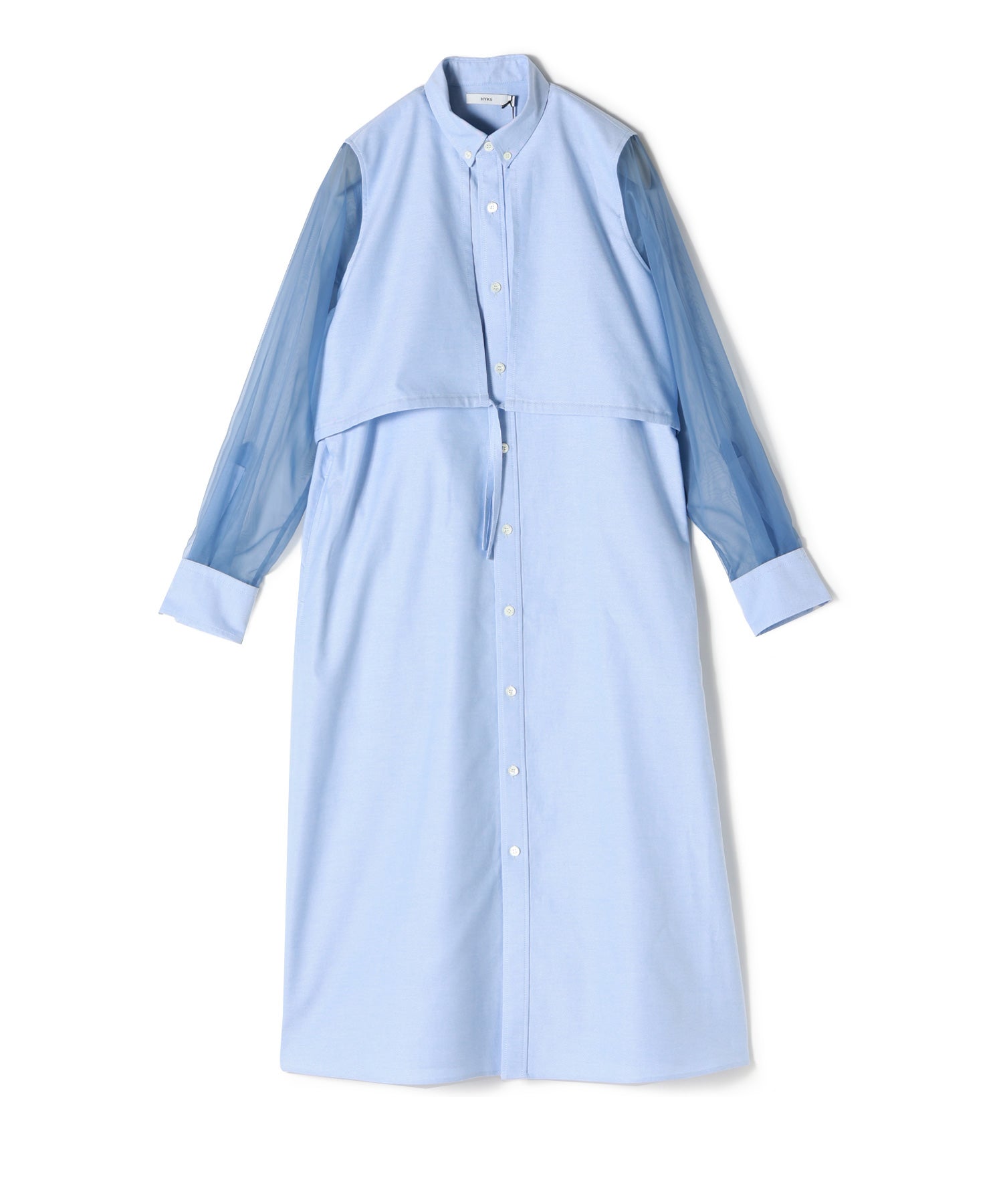【新品】HYKE CHECKED SHEER SLEEVE ハイク HYKE(ハイク)】 SHEER PLAID SHIRT｜PARIGOT ONLINE（パリゴオンライン）