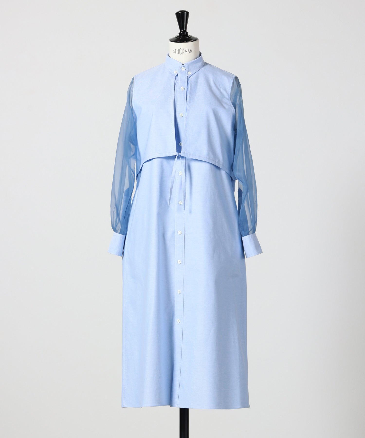 HYKE(ハイク)】 OXFORD SHEER SLEEVE DRESS｜PARIGOT ONLINE（パリゴ