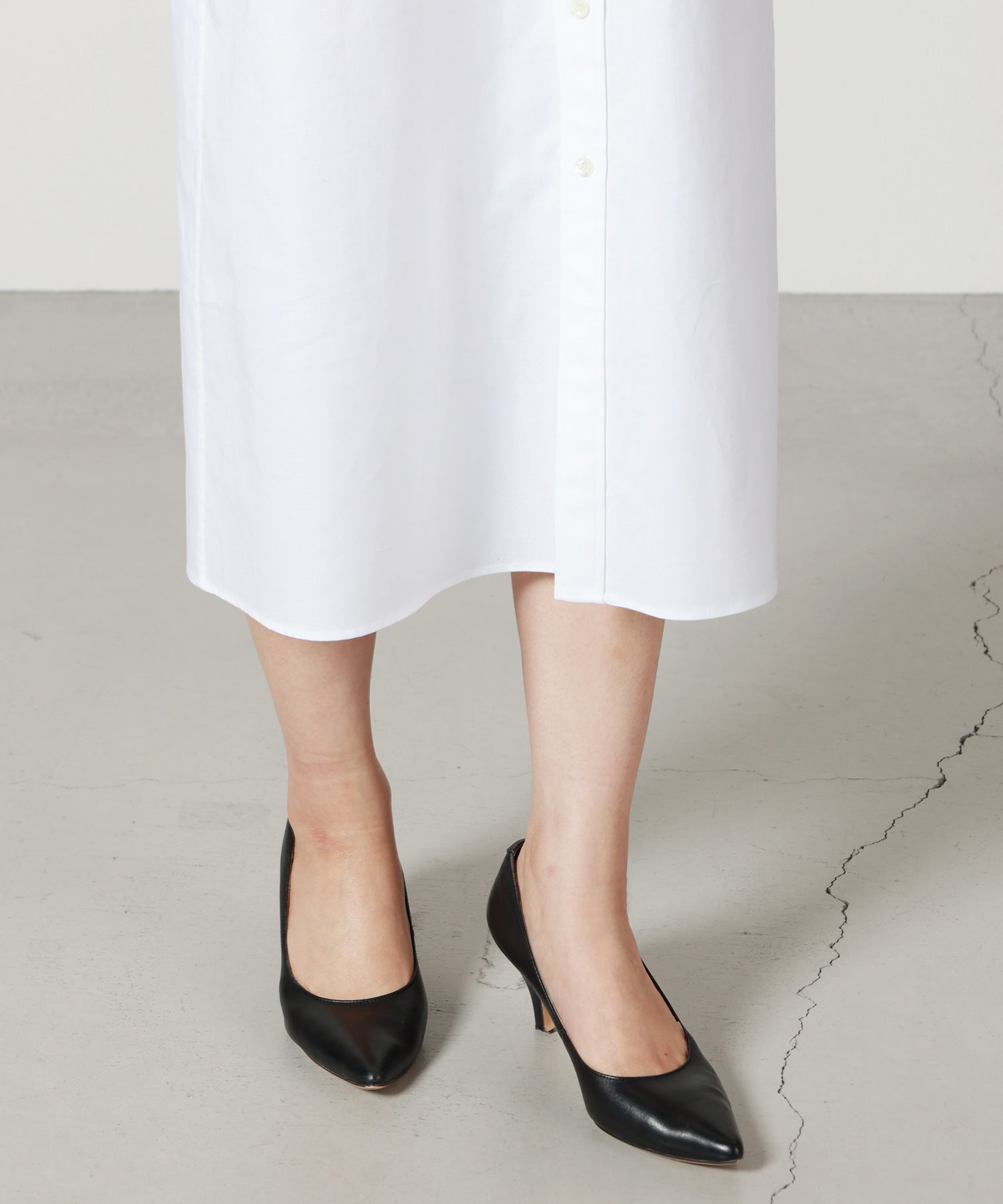 HYKE(ハイク)】 OXFORD SHEER SLEEVE DRESS｜PARIGOT ONLINE（パリゴ