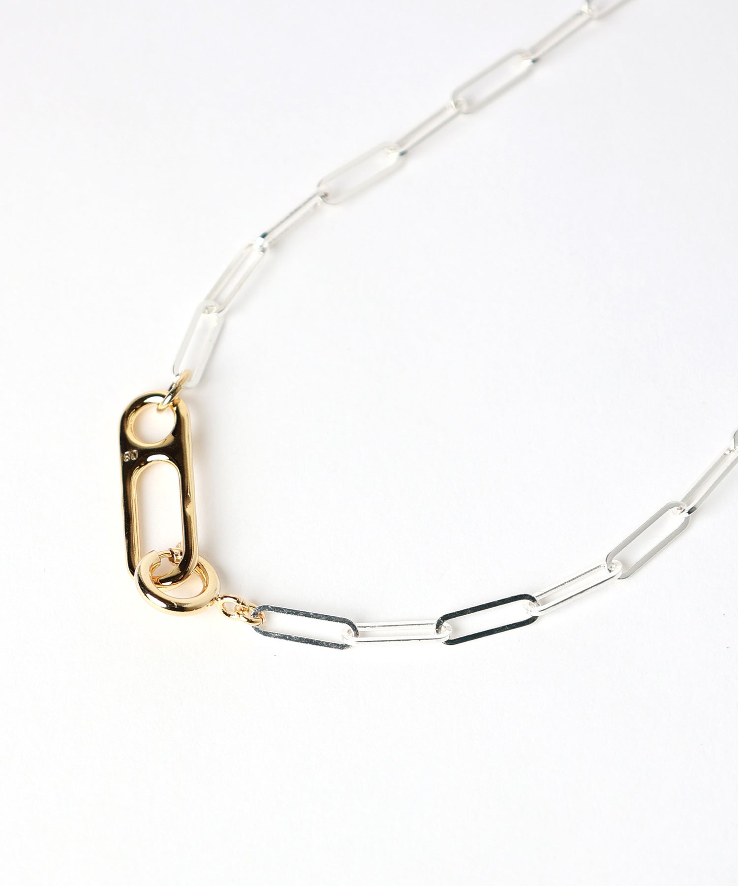 Soierie ネックレス ゴールド シルバー Soierie(ソワリー)】 Clip frame necklace｜PARIGOT ONLINE（パリゴ