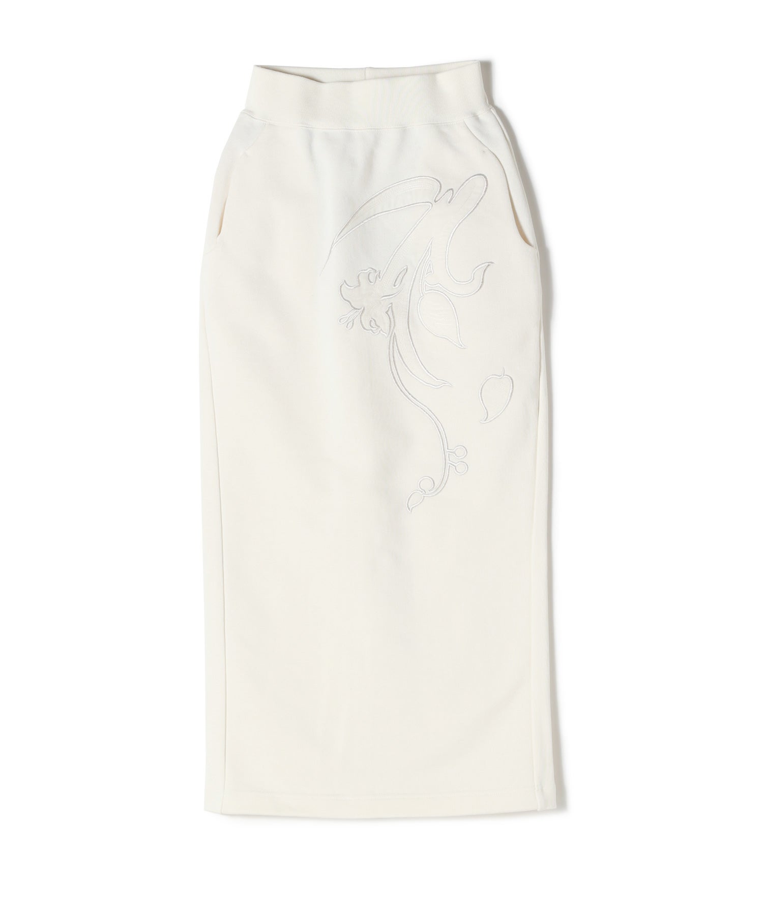 mame kurogouchi スウェットスカート サイズ1 エクリュ Mame Kurogouchi(マメ) Cording Embroidery Sweat Skirt ECRU