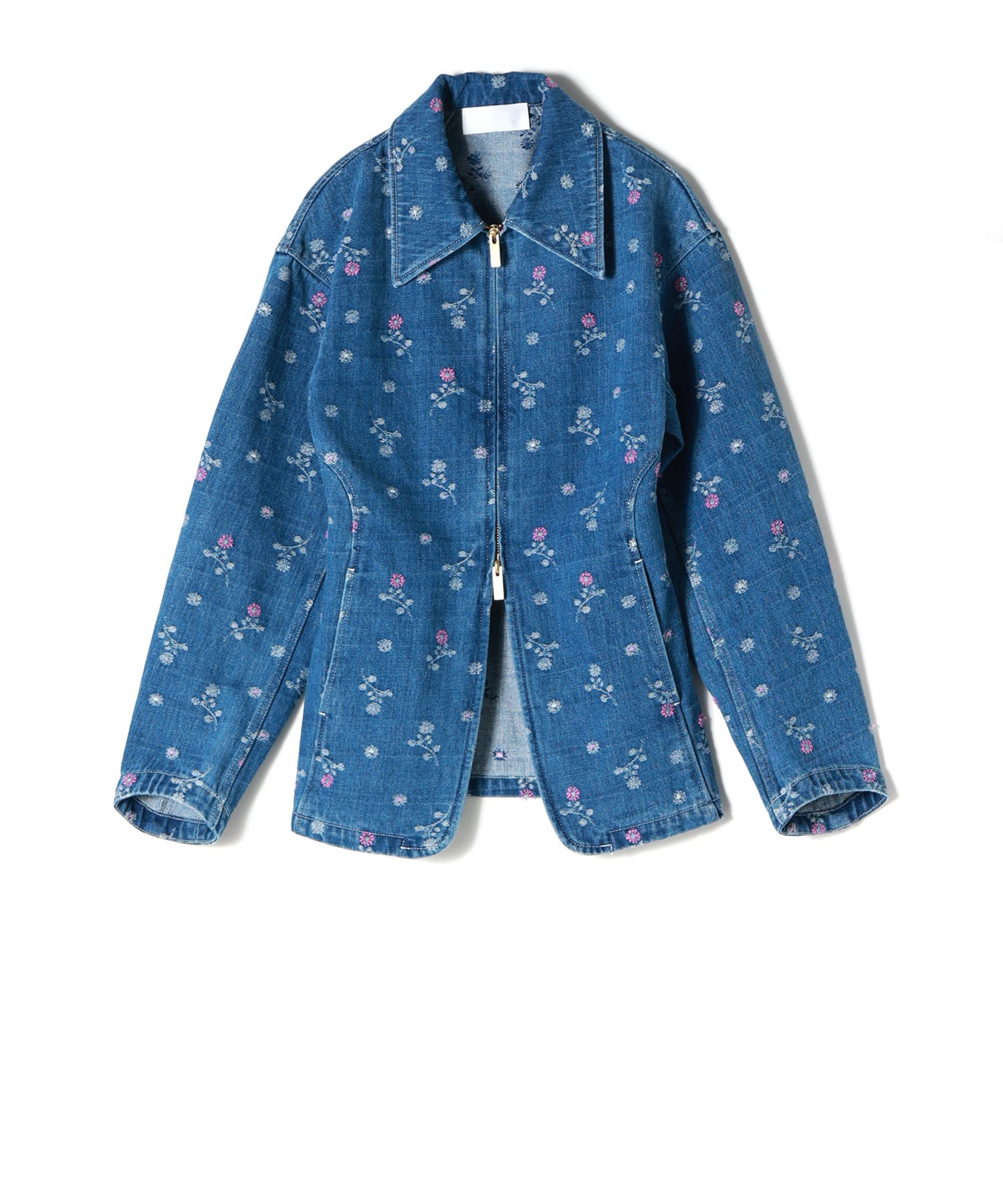 Mame Kurogouchi(マメ クロゴウチ)】 Floral Jacquard Denim Jacket